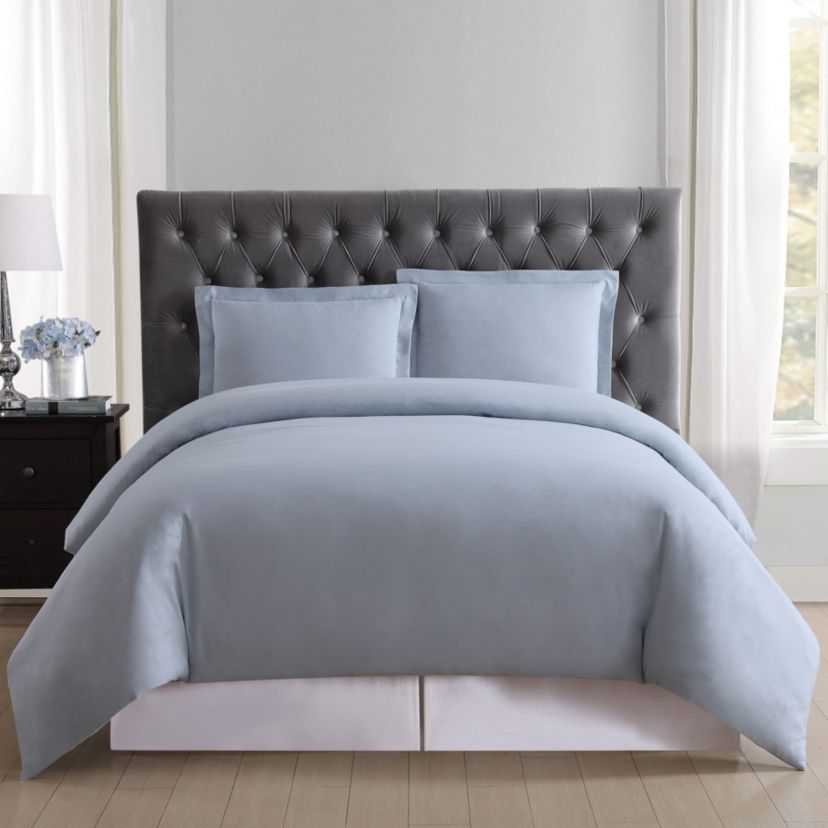 Truly Soft Everyday 4 Piece Full/Queen Removeable Cover Comforter Set in Grey