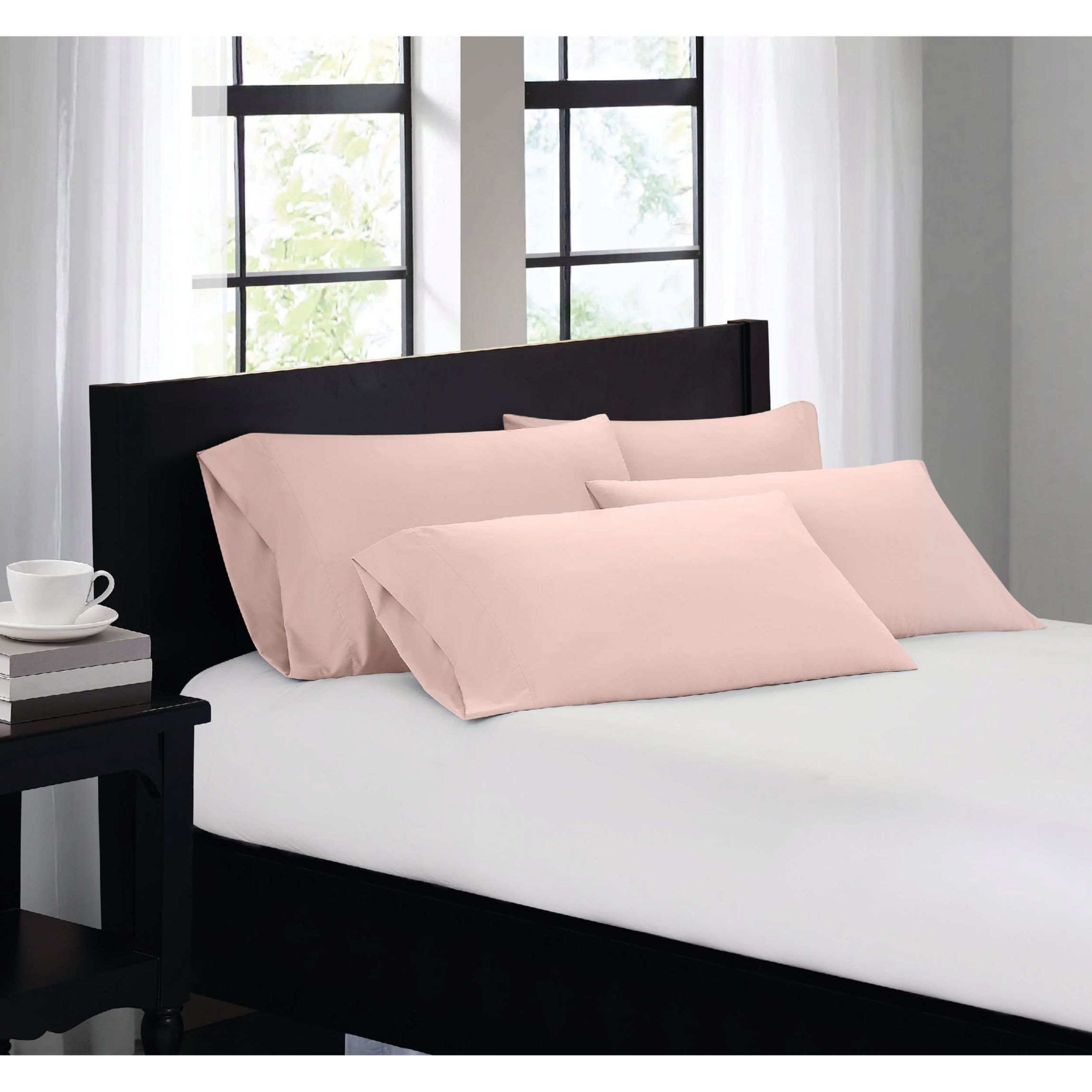 Truly Soft Everyday Black 4 Pack Standard Pillowcase