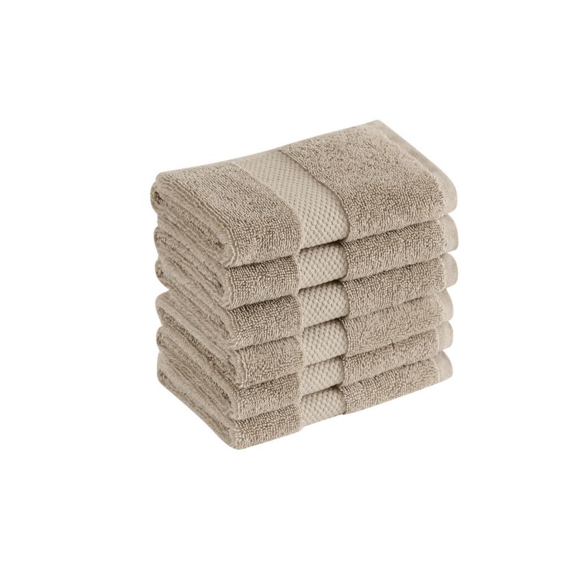 Royal Velvet Turkish Cotton 6  Pack Blue Wash Cloth