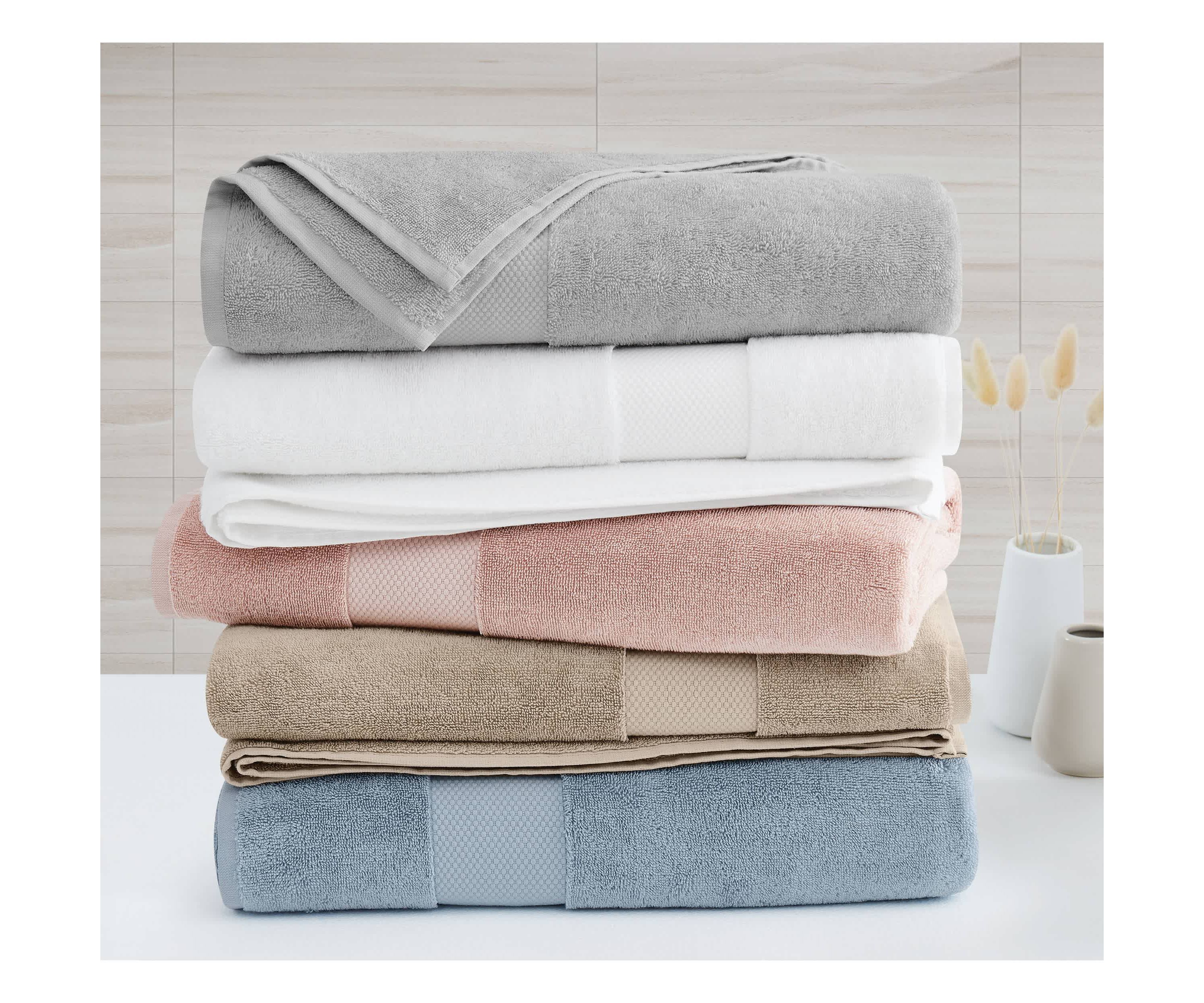 Borghese Roma Oversized Luxe Turkish Cotton 6 Piece Towel Set in Blue