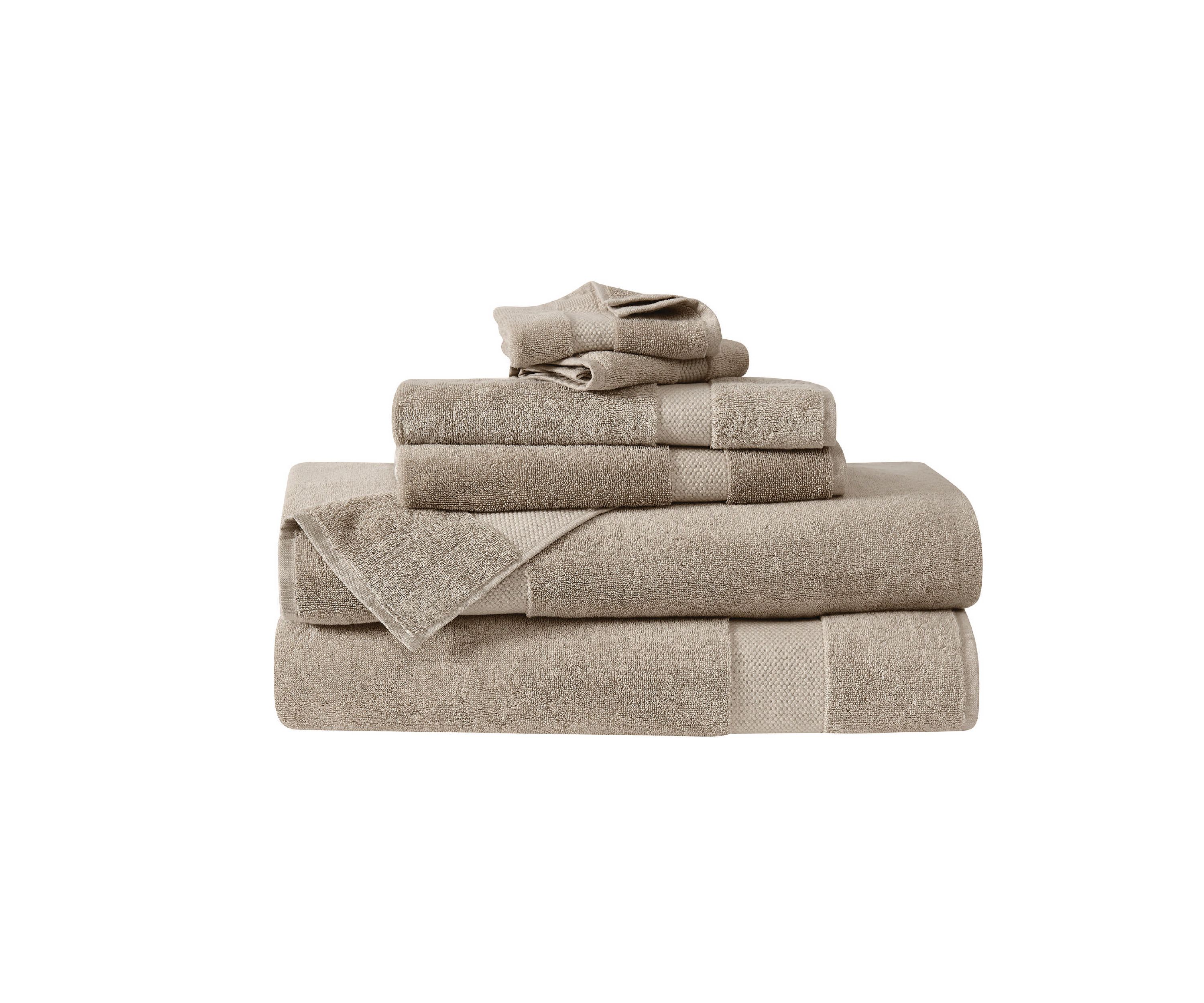 Borghese Roma Oversized Luxe Turkish Cotton 6 Piece Towel Set in Blue
