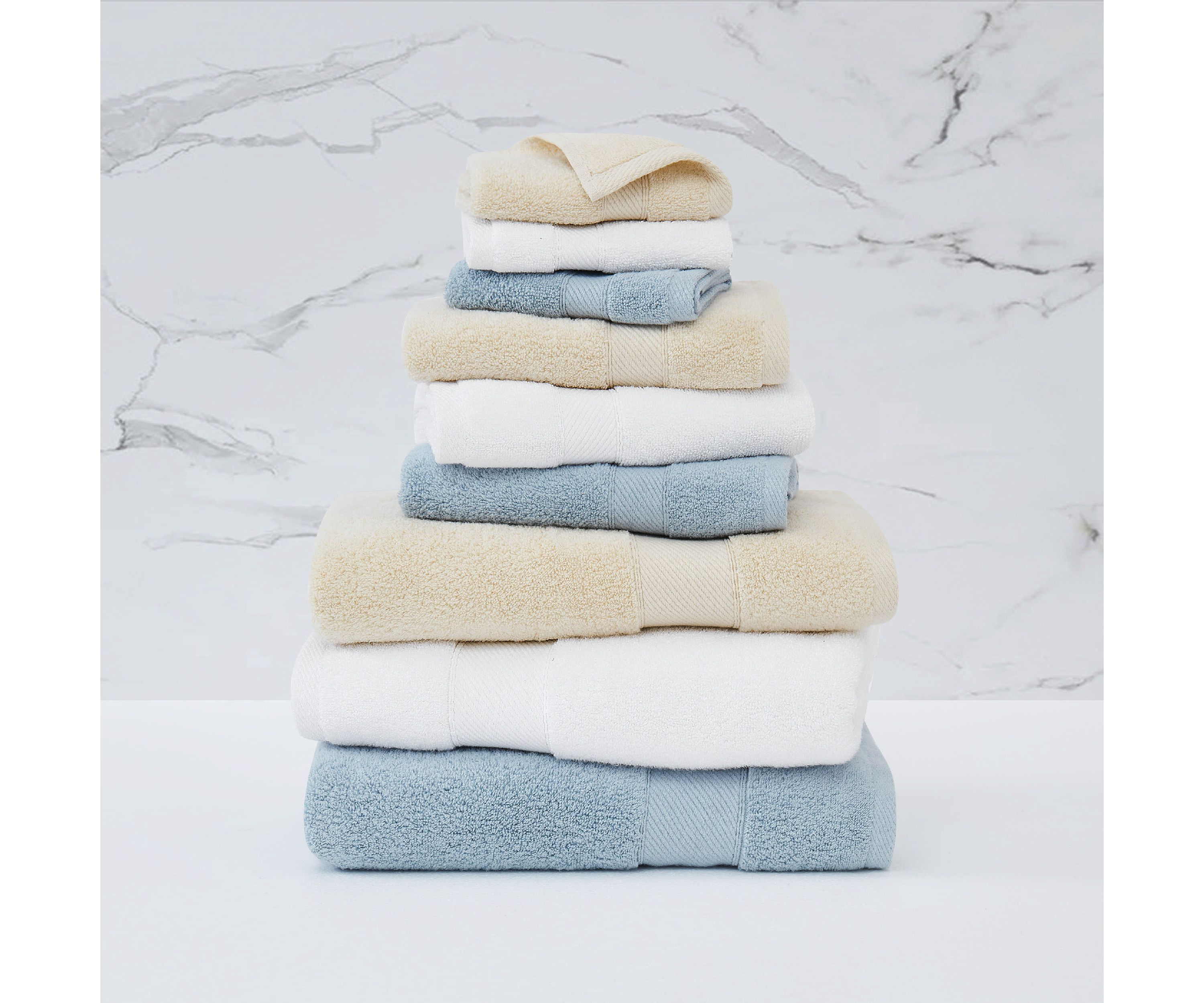 Royal Velvet Classic Beige 6 Piece Towel Set