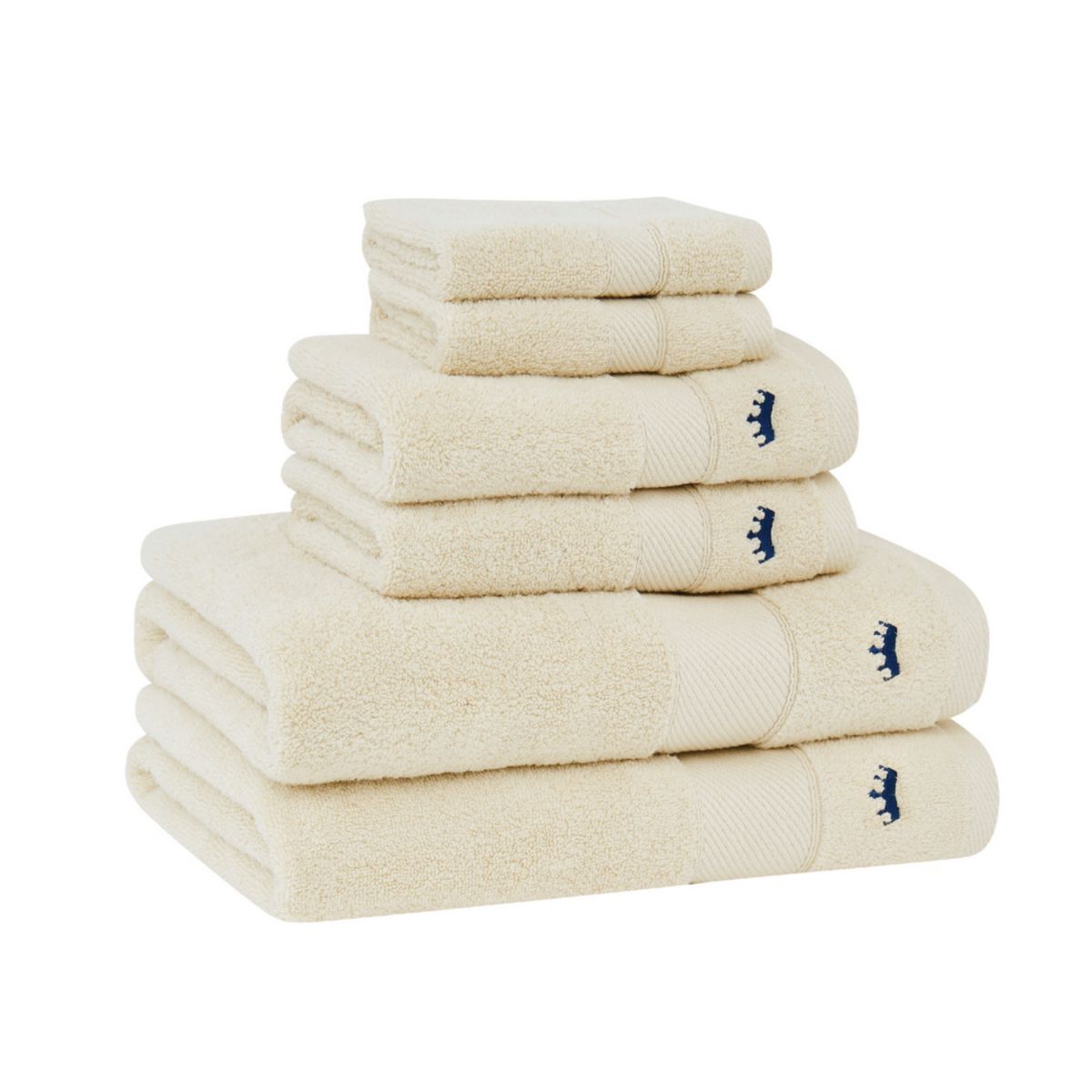 Royal Velvet Classic Beige 6 Piece Towel Set