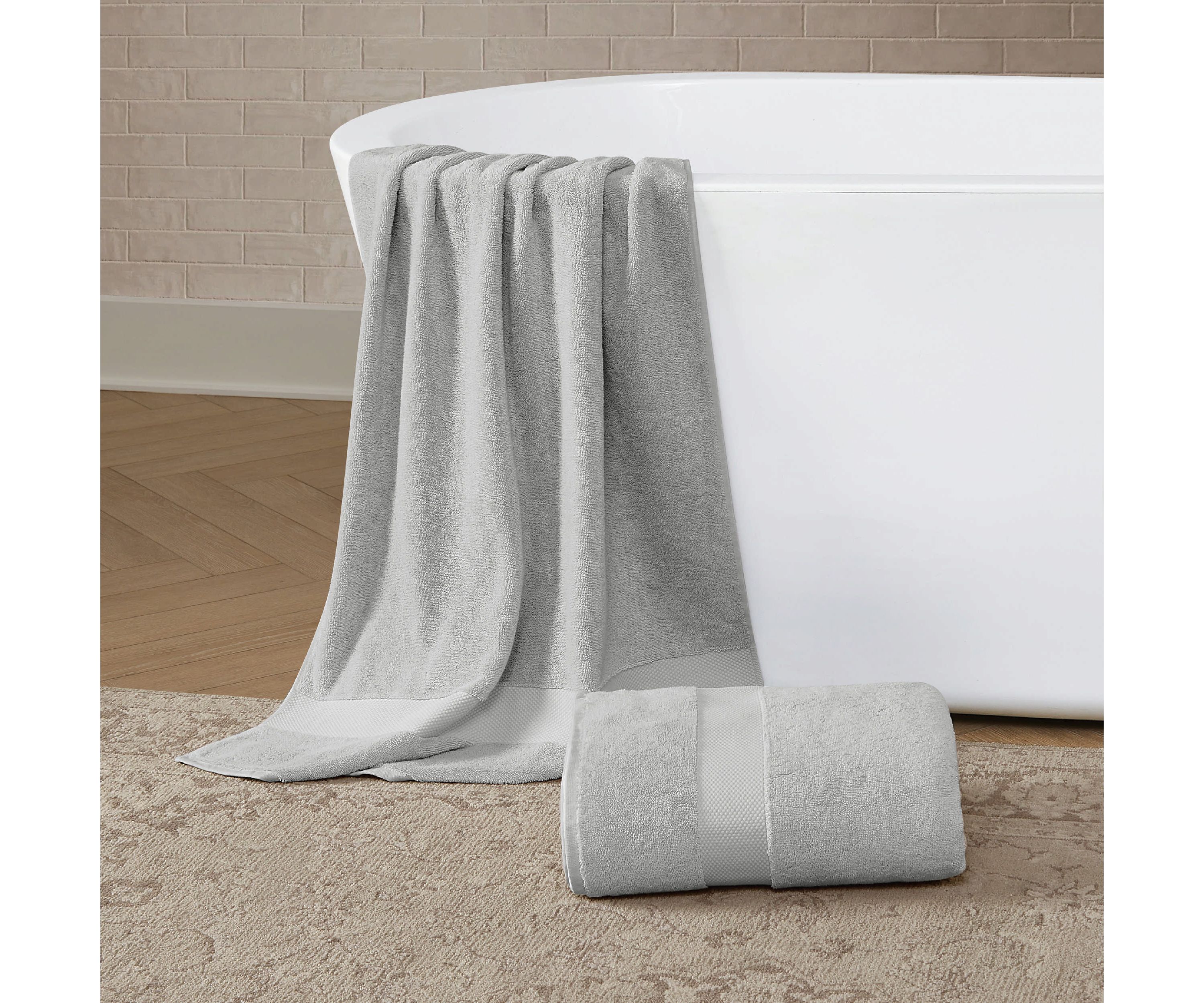 Brooklyn Loom 100% Turkish Cotton 2 Piece Bath Sheet in Blush