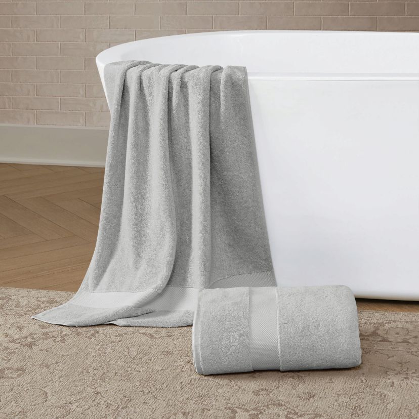 Brooklyn Loom 100% Turkish Cotton 2 Piece Bath Sheet in Blush
