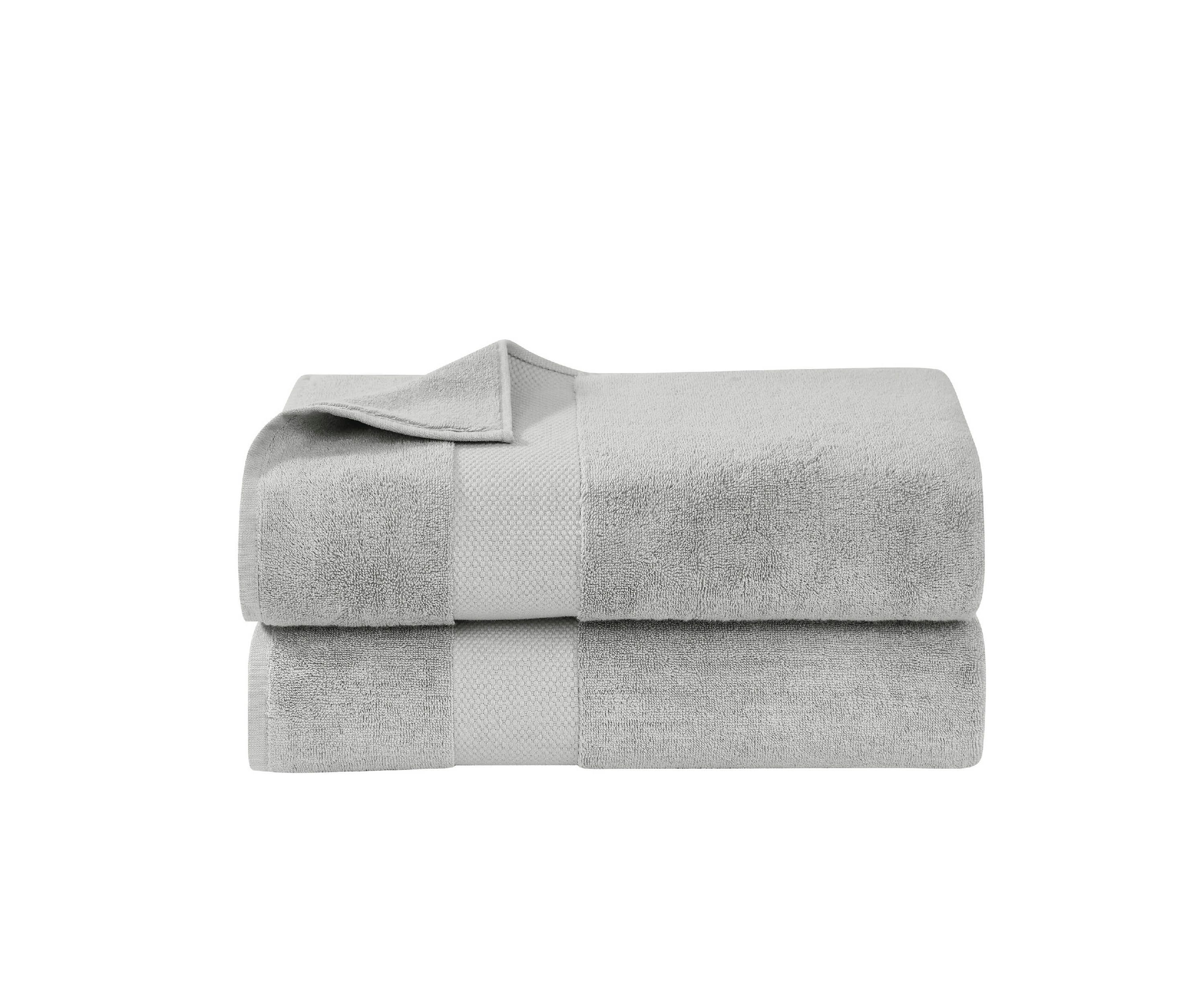 Brooklyn Loom 100% Turkish Cotton 2 Piece Bath Sheet in Blush