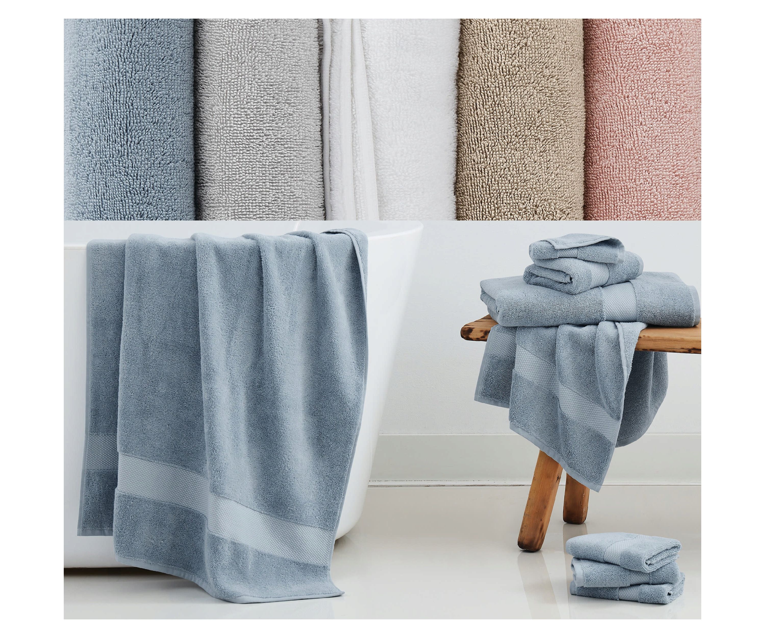 Christian Siriano NY Plush Turkish Cotton 8 Piece Towel Set in Khaki