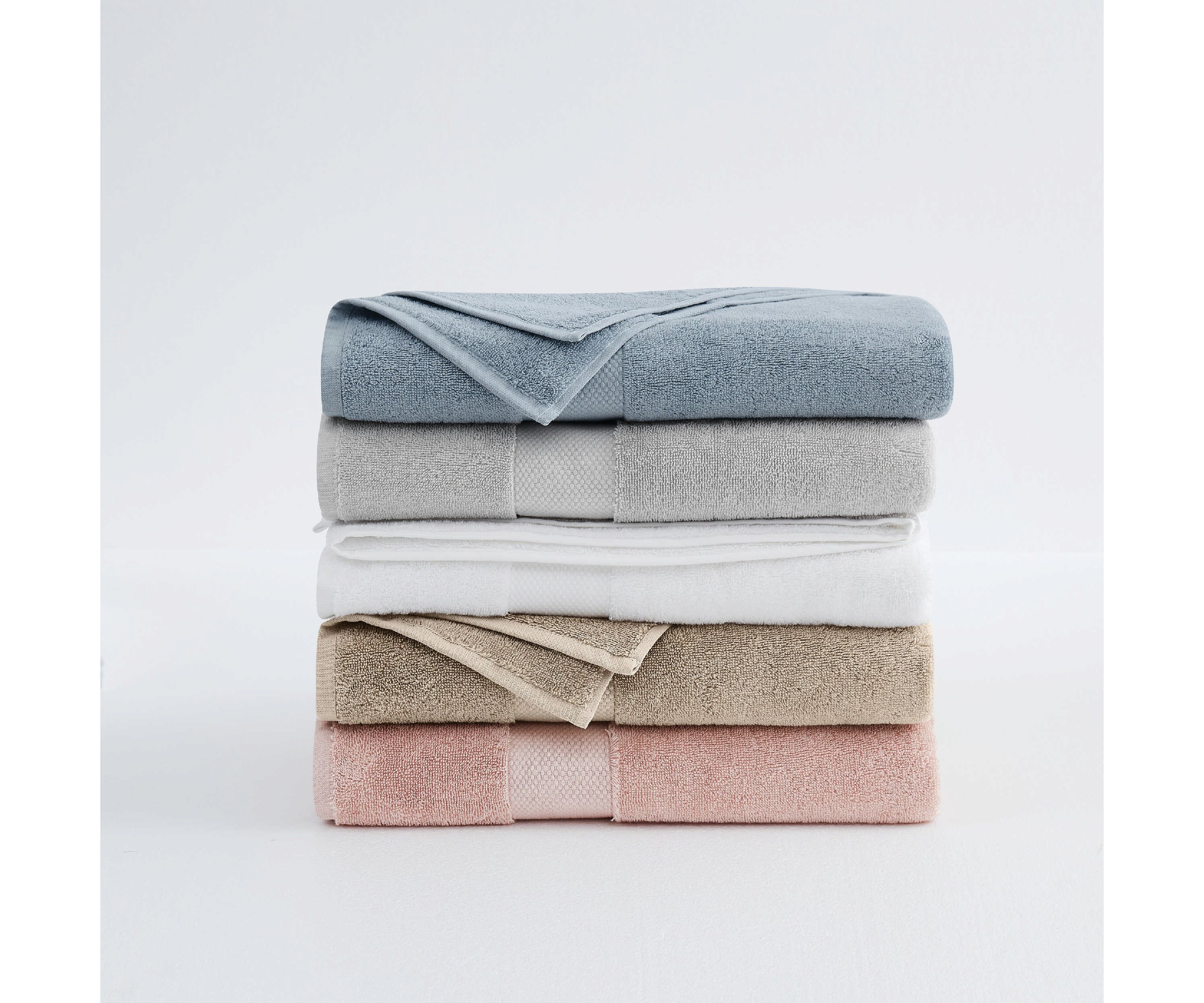 Christian Siriano NY Plush Turkish Cotton 8 Piece Towel Set in Khaki