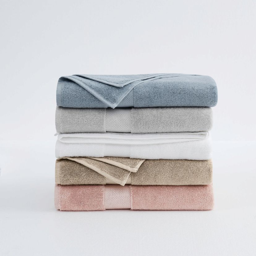 Christian Siriano NY Plush Turkish Cotton 8 Piece Towel Set in Khaki