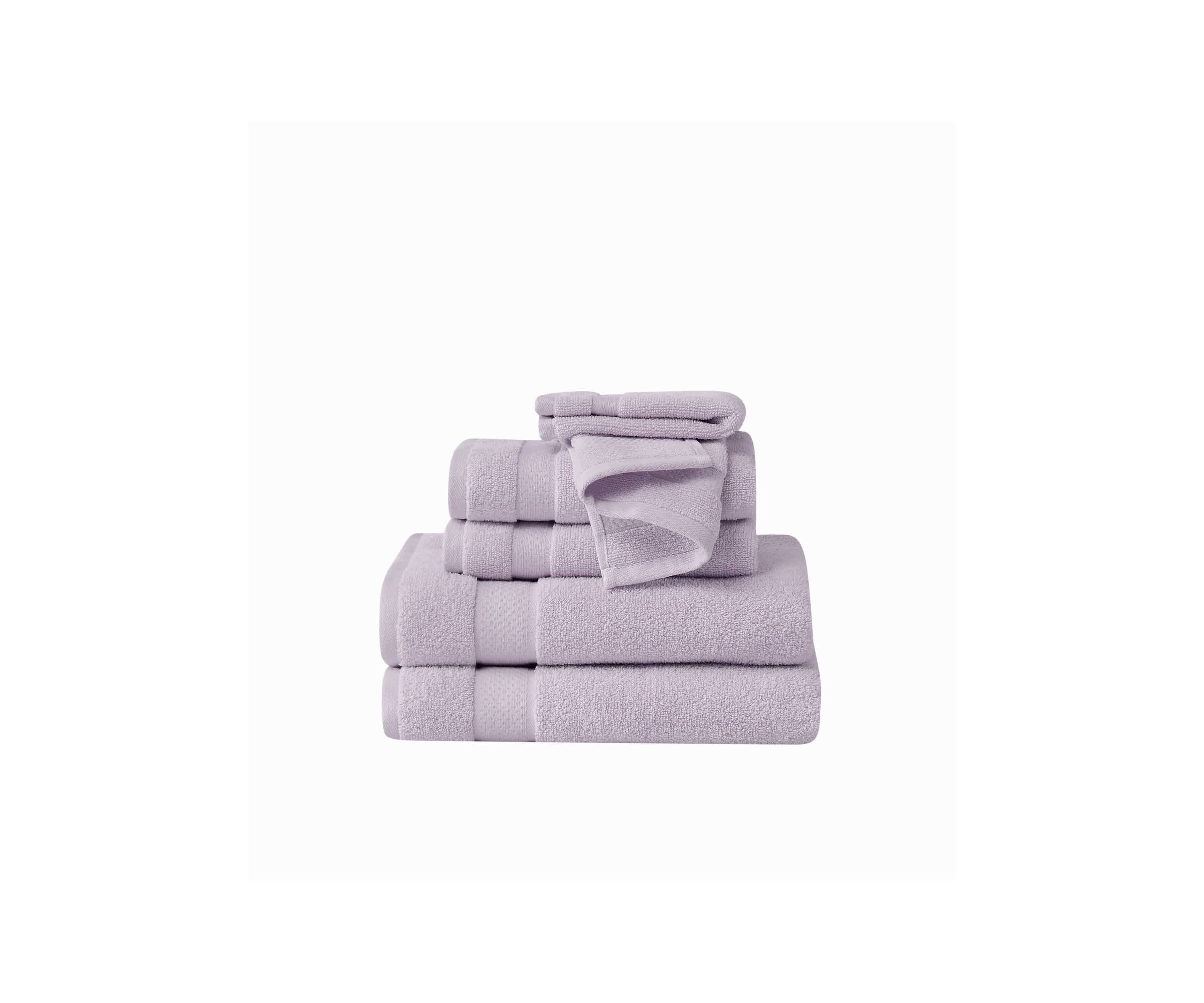 Truly Soft Quick Dry White 6 Piece Towel Set