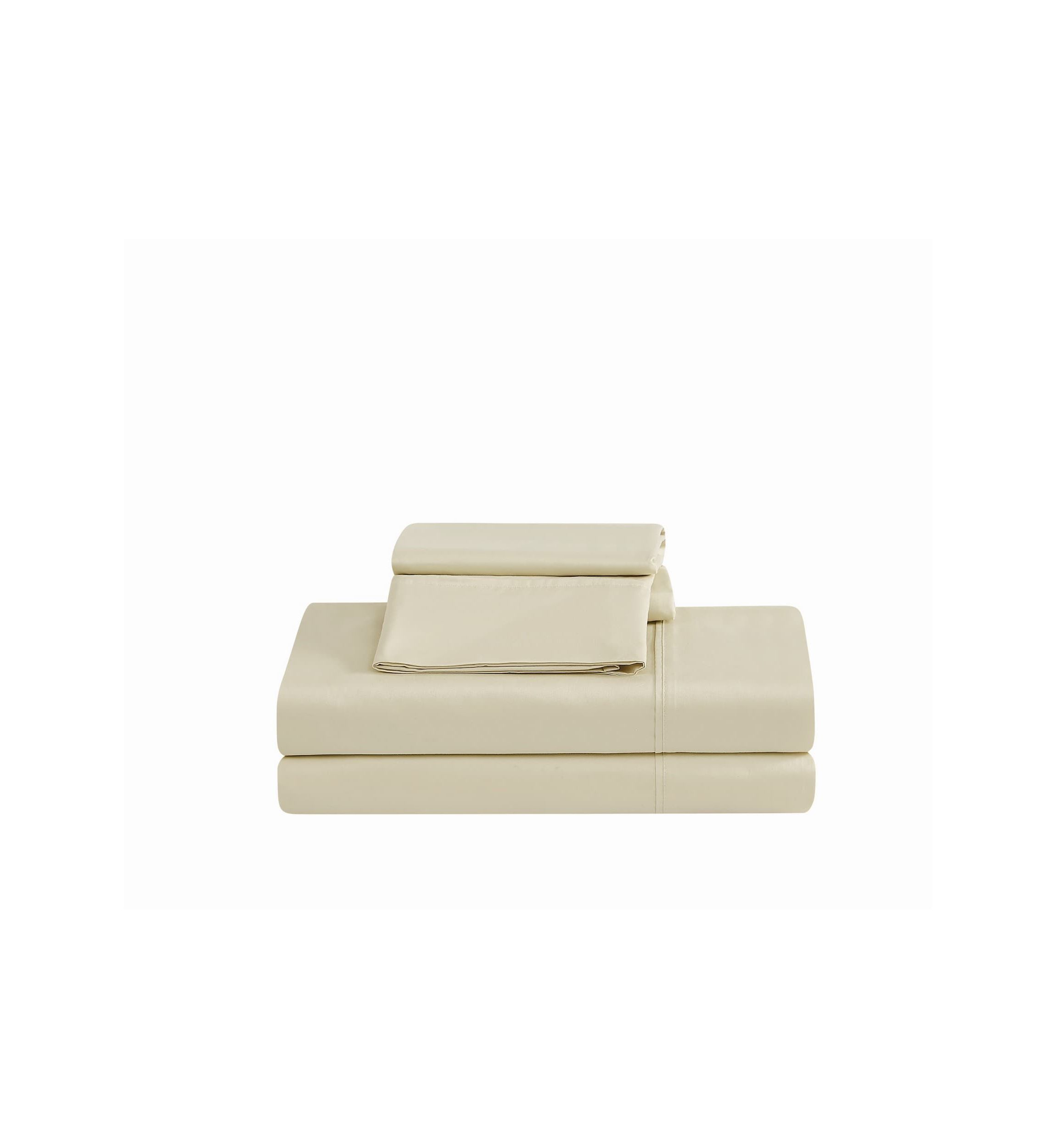 Borghese Roma 400TC Percale Cotton White King 4 Piece Sheet Set