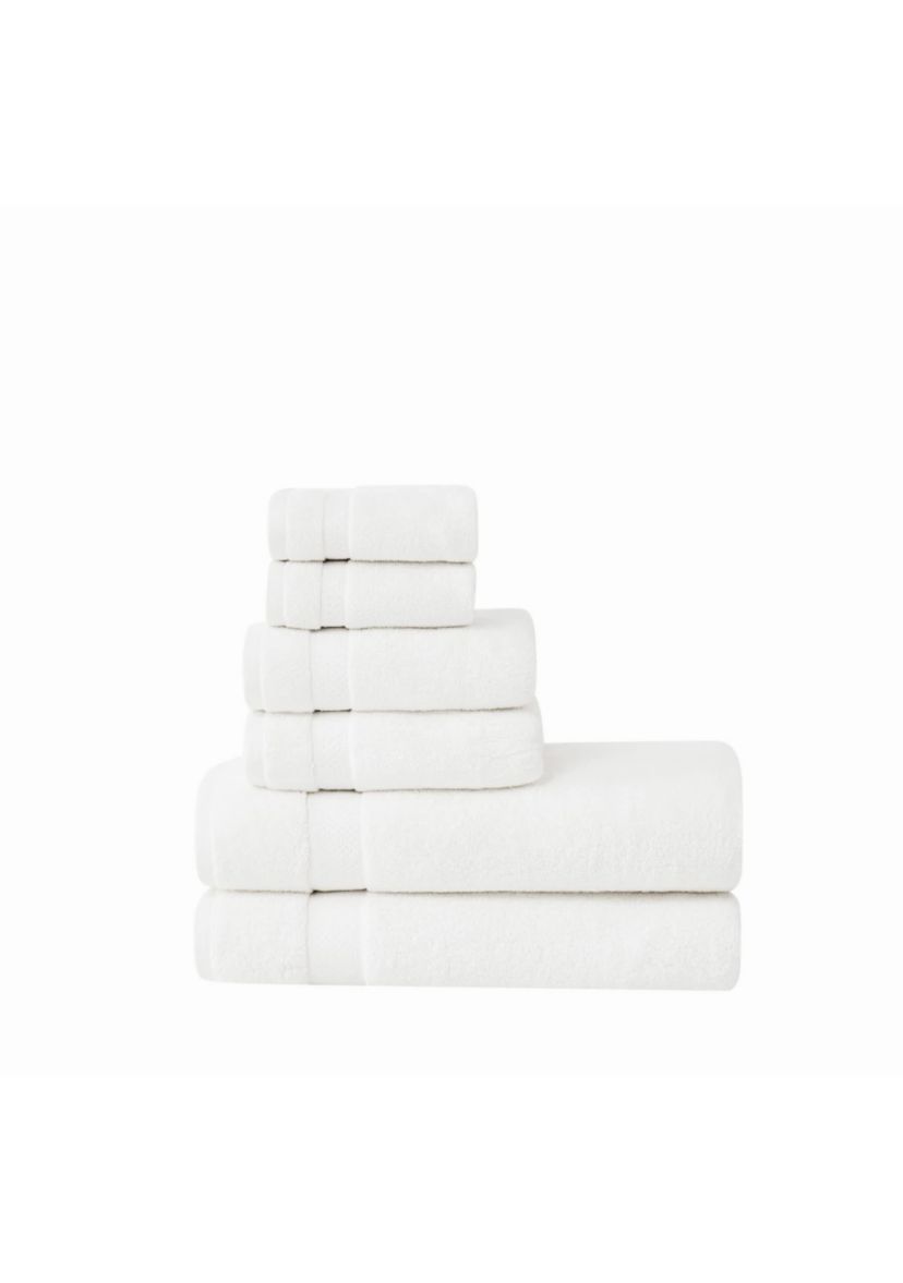 Brooklyn Loom Super Soft Green 6 Piece Bath Sheet Set