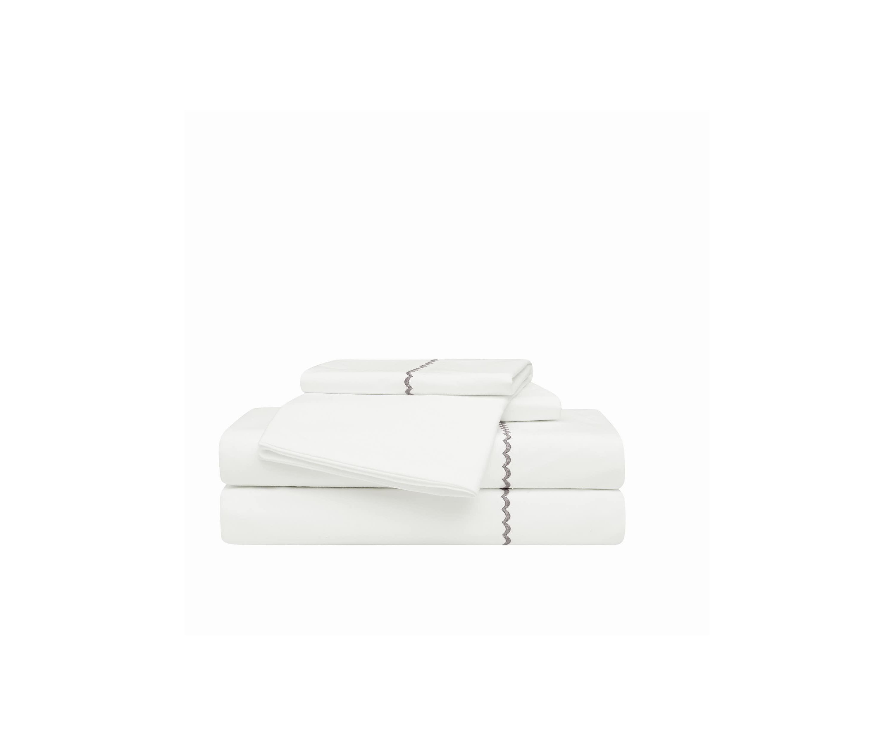 Oceanfront Resort Solid Percale Light Blue 4 Piece King Sheet Set