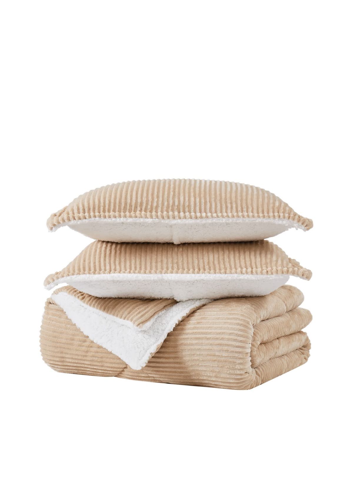 London Fog Corduroy Green Full/Queen 3 Piece Comforter Set