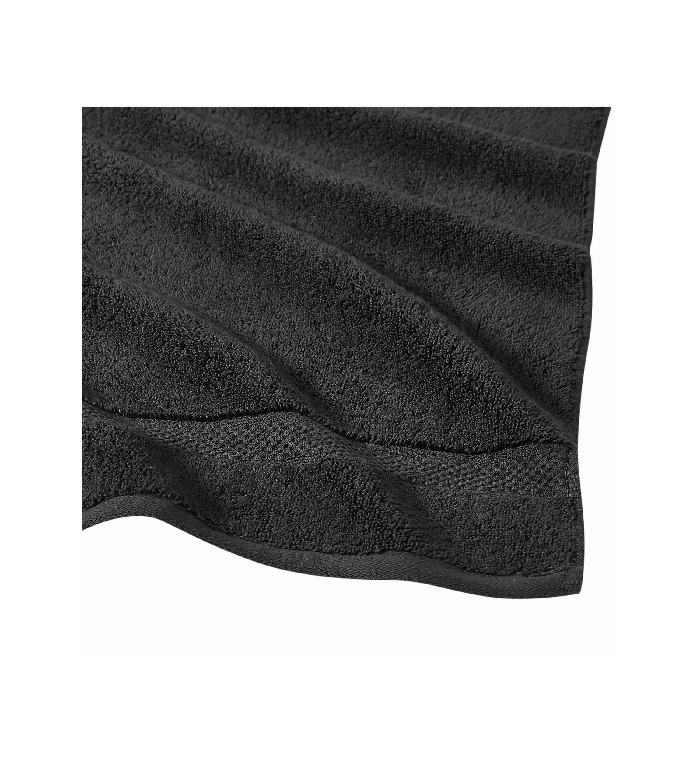 Truly Soft Cloud Solid Black 6 Piece Towel Set