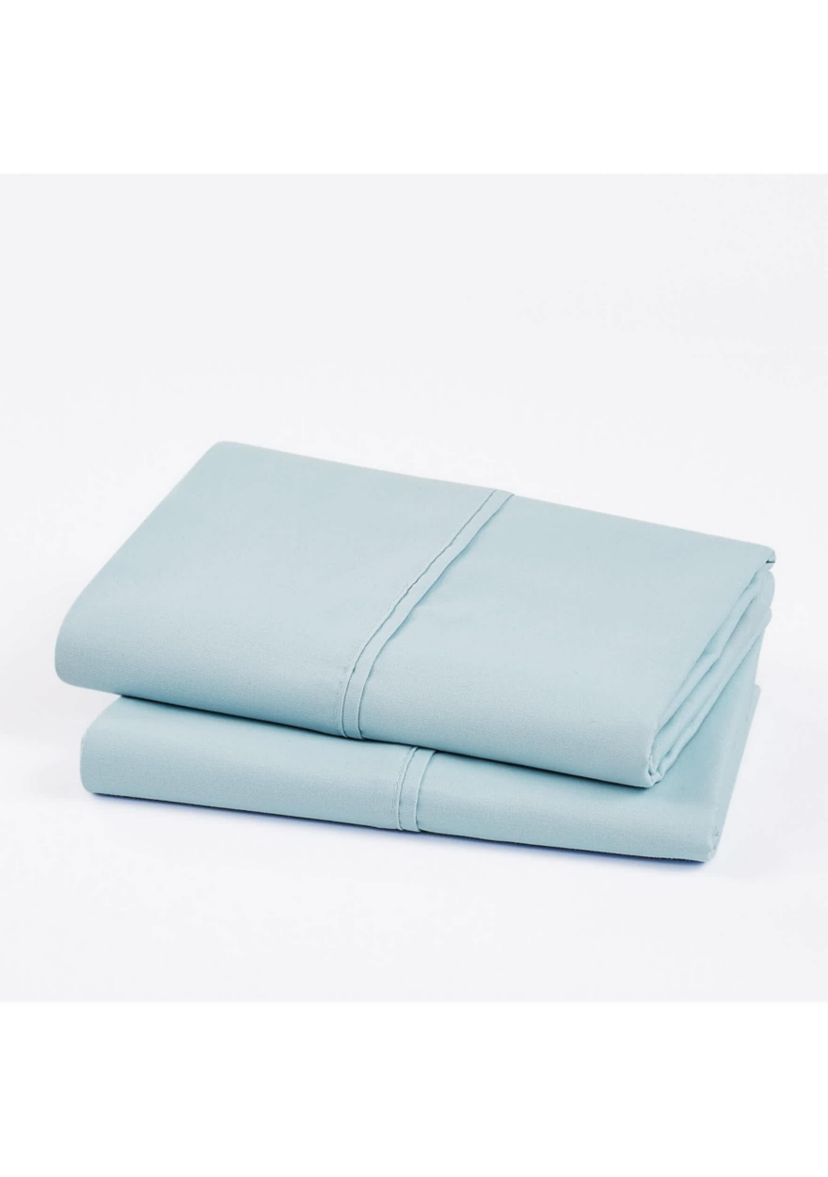 Vince Camuto 1200TC CVC Cooling Light Blue King Pillowcase Pair