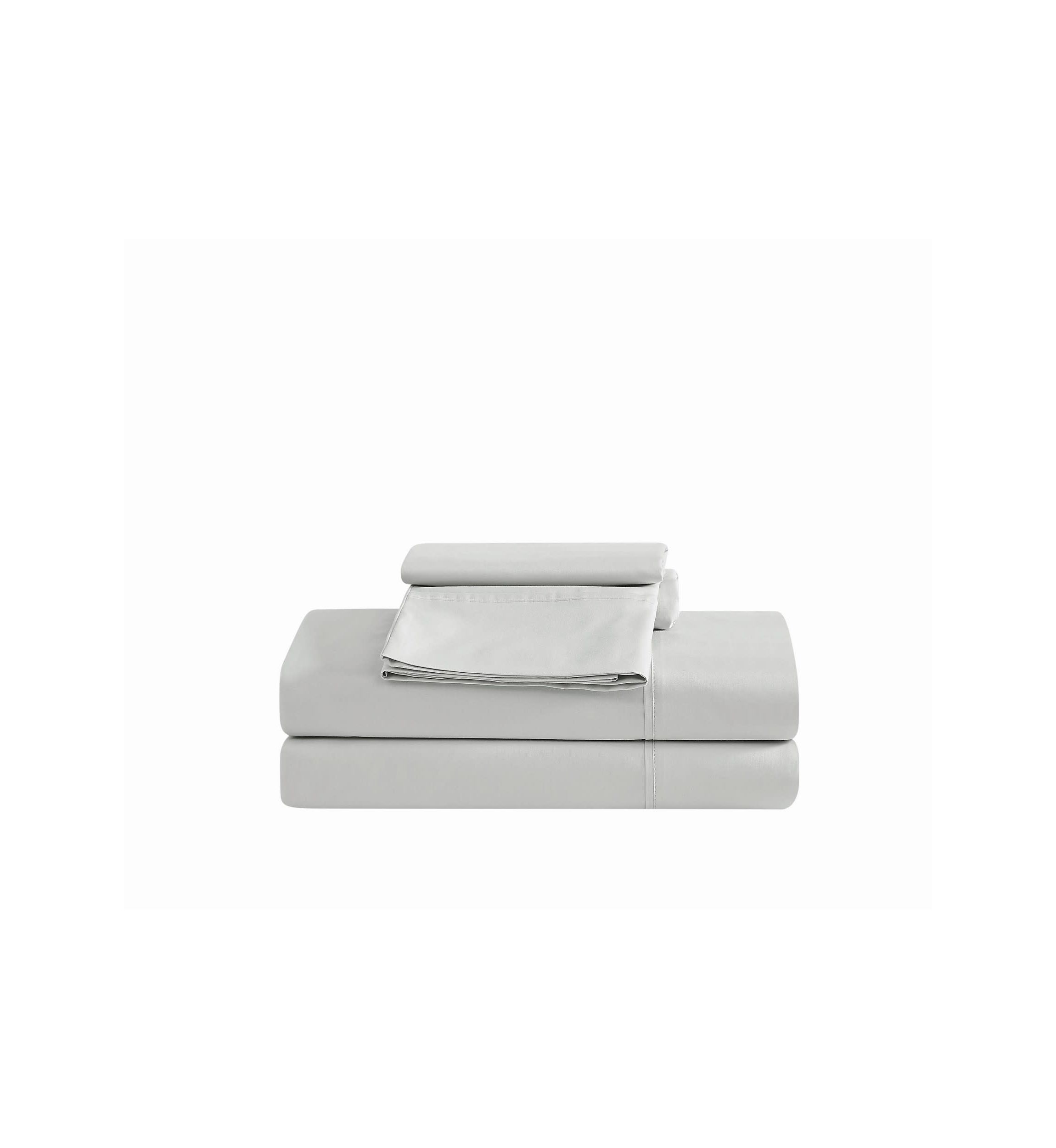 Vince Camuto 400TC Percale Light Blue Twin 3 Piece Sheet Set
