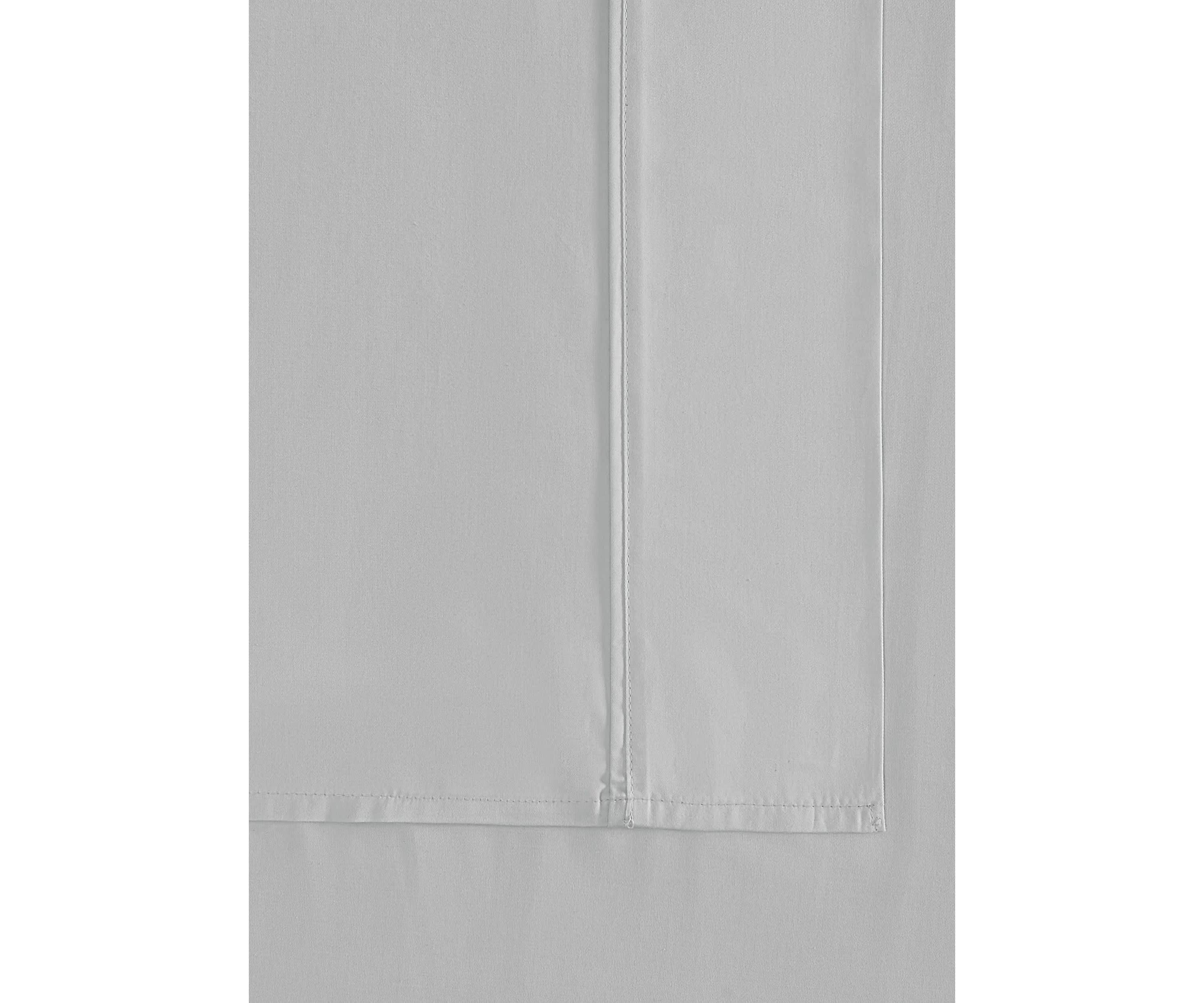 Vince Camuto 400TC Percale Light Grey Queen 4 Piece Sheet Set