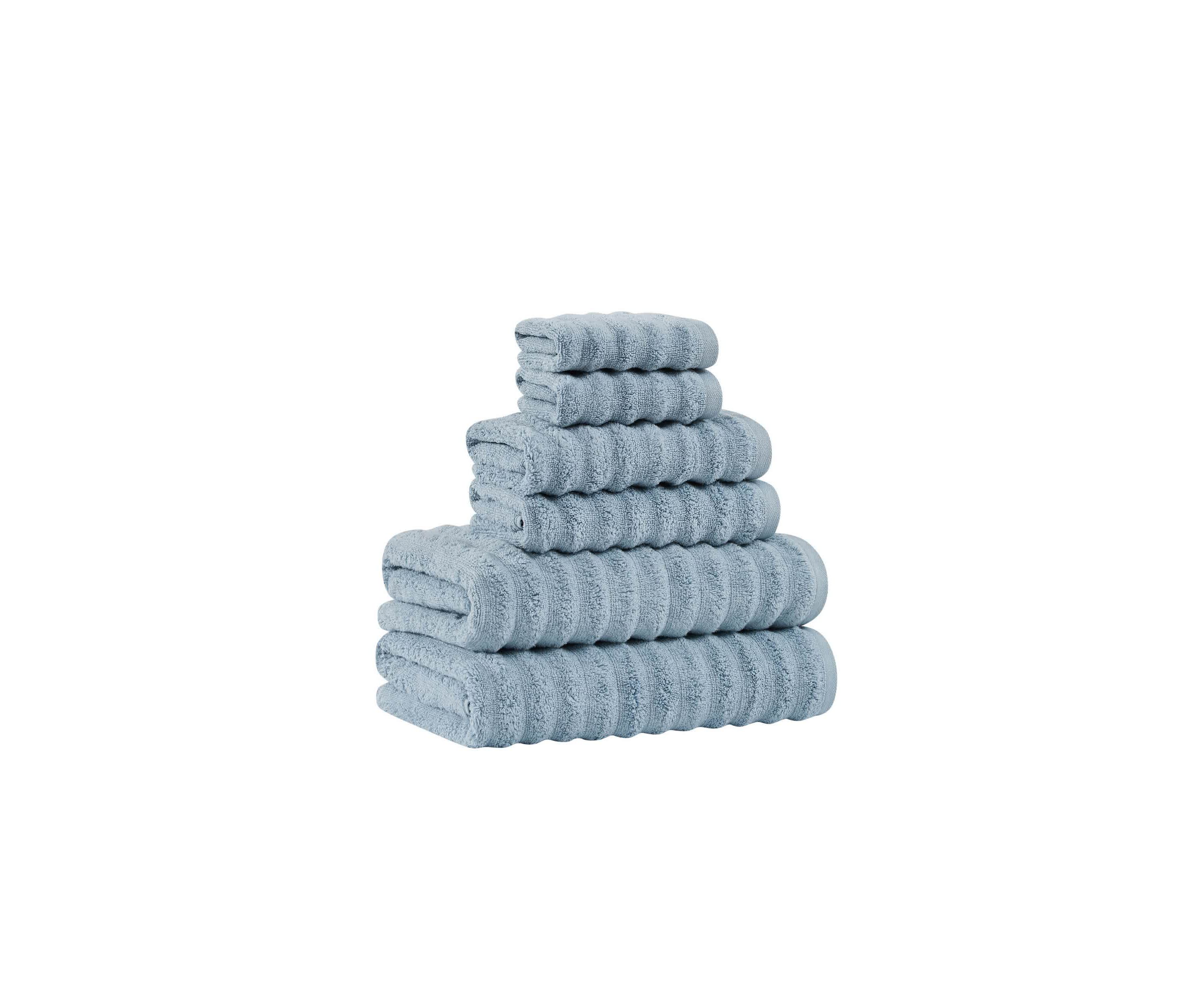 Royal Velvet Textured 6 Piece Towel Set in Gray