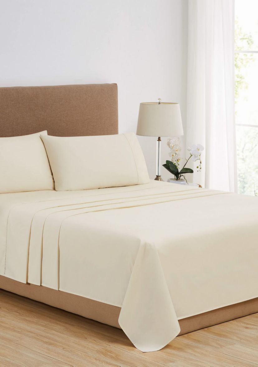 Vince Camuto 1200TC CVC Cooling Cream 4 Piece King Sheet Set
