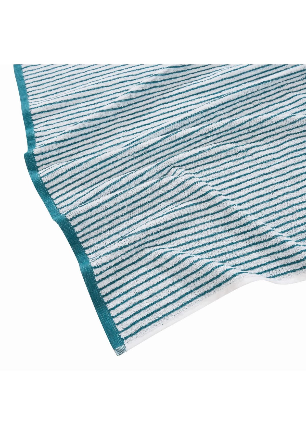 Brooklyn Loom Everyday Jacquard Stripe Rose 14 Piece Towel Set