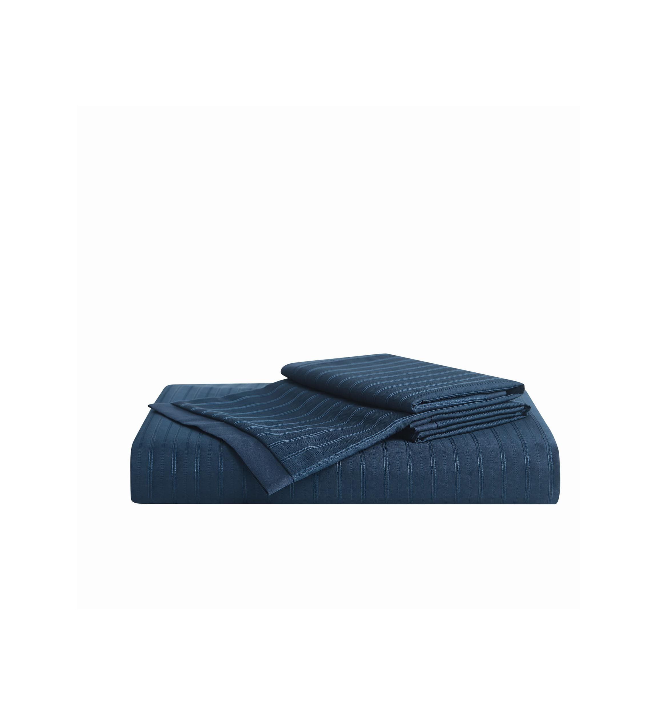 Royal Velvet Olivia Stripe Grey Full/Queen Duvet Set