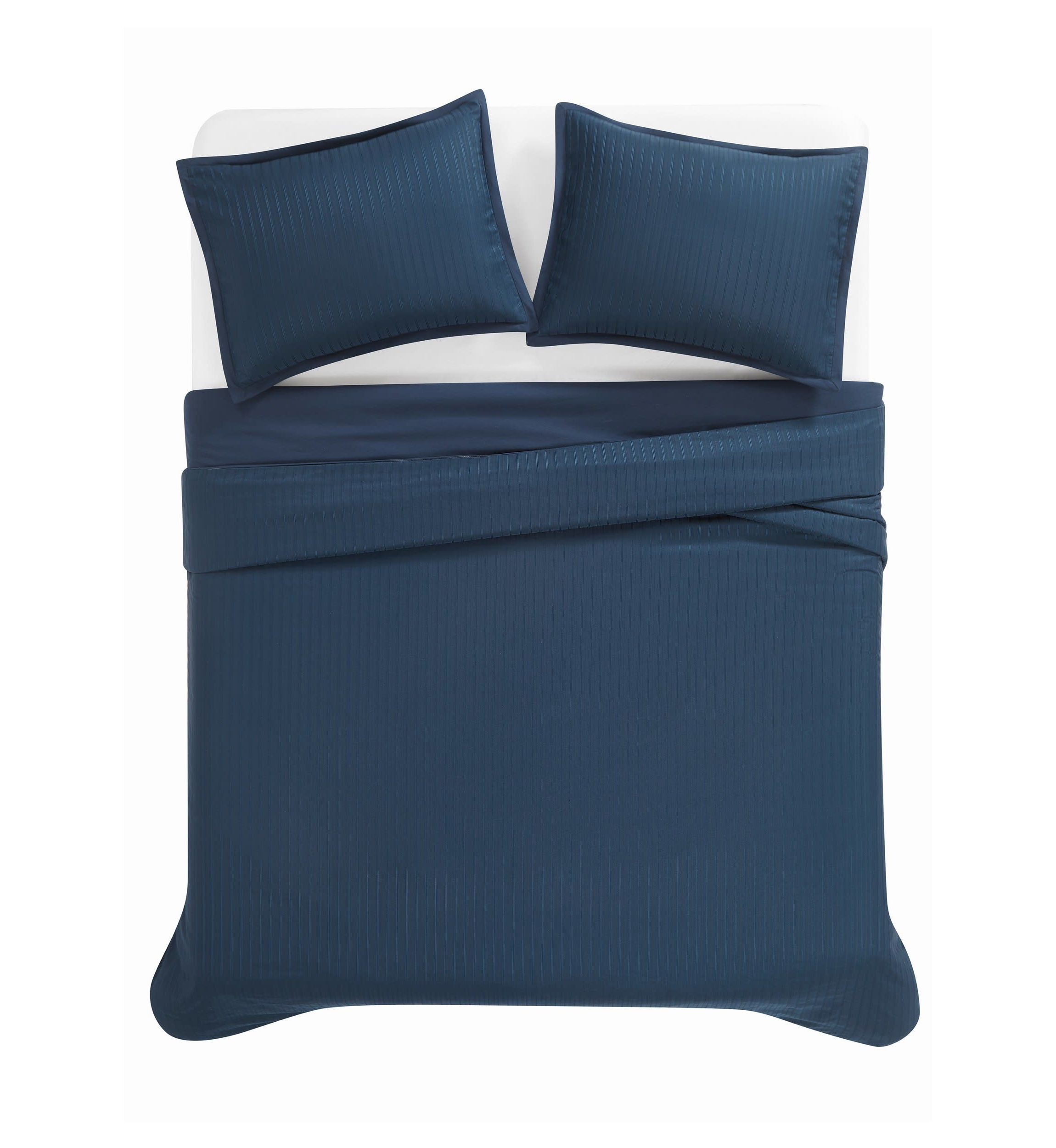 Royal Velvet Olivia Stripe Grey Full/Queen Duvet Set