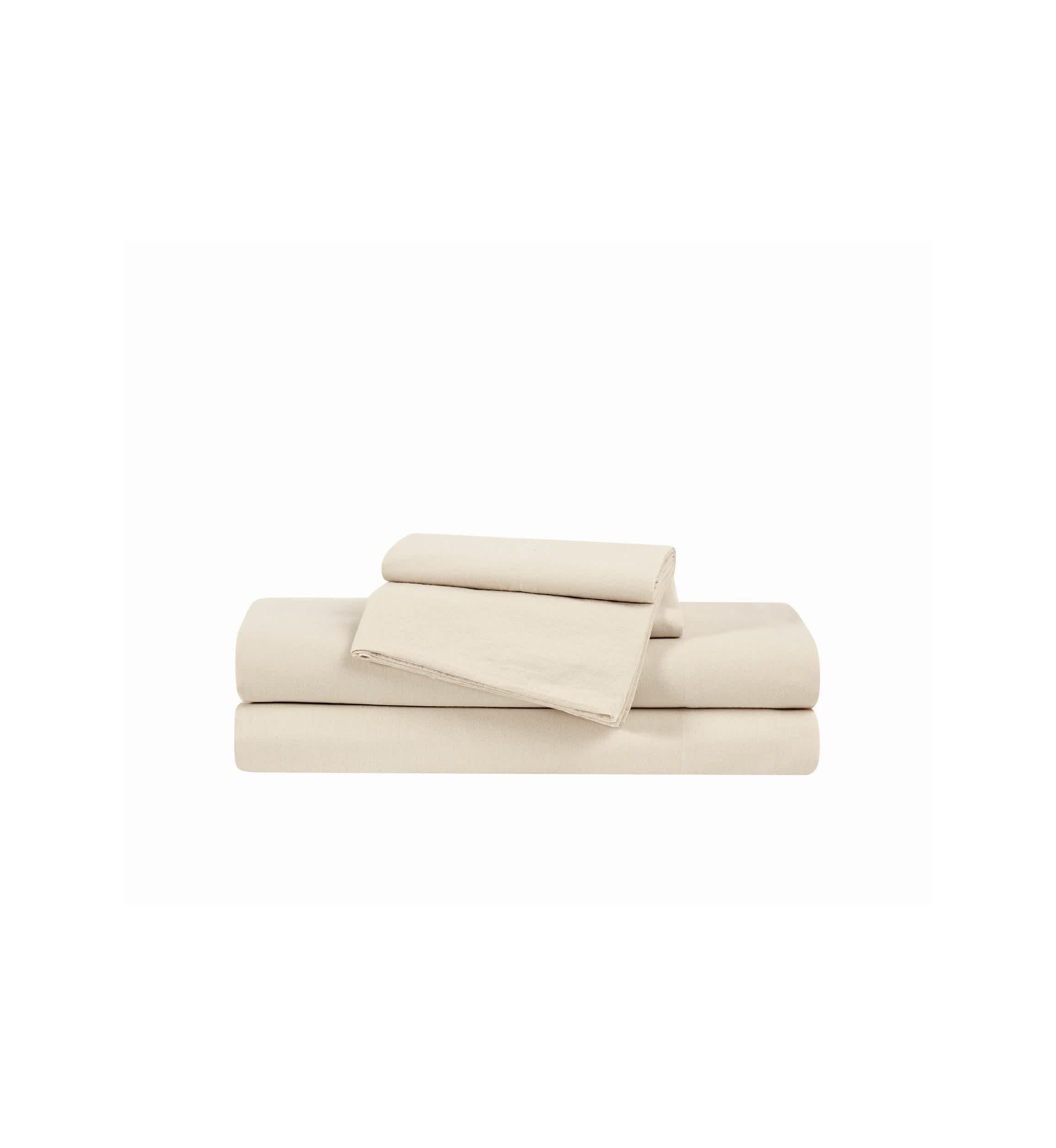 Brooklyn Loom Essential Cotton Blue King 4 Piece Sheet Set