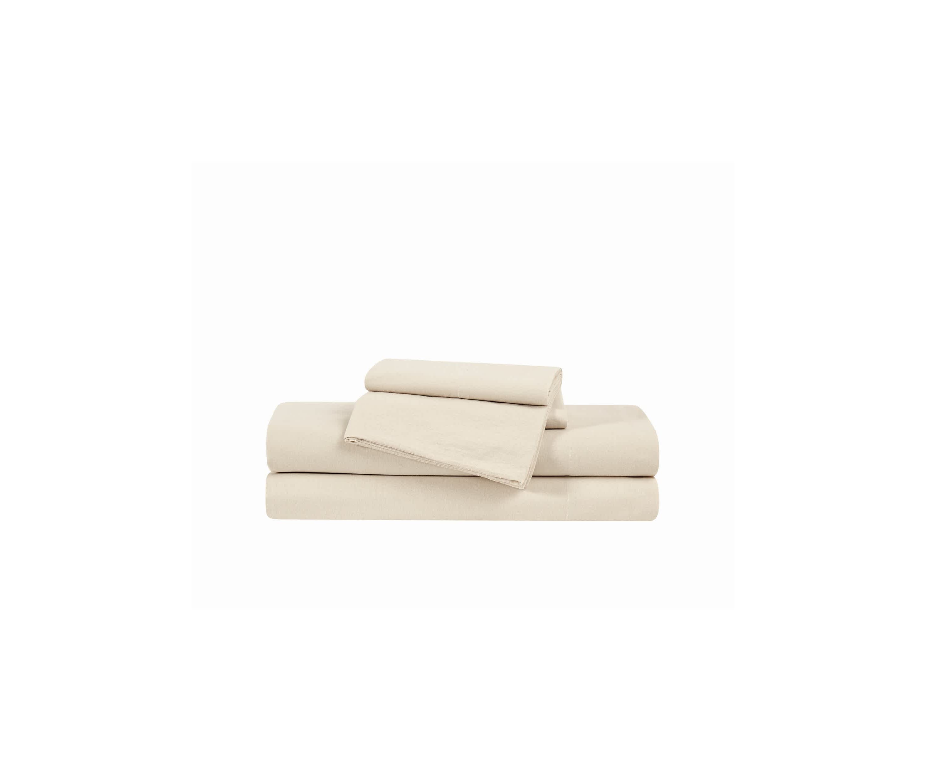 Brooklyn Loom Essential Cotton Grey Full 4 Piece Sheet Set