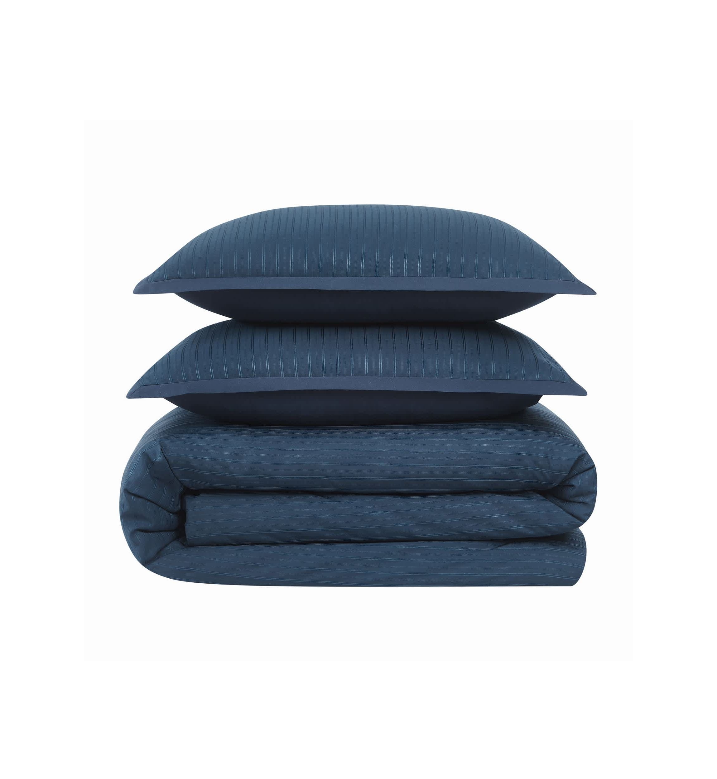 Royal Velvet Olivia Stripe Grey Full/Queen Comforter Set