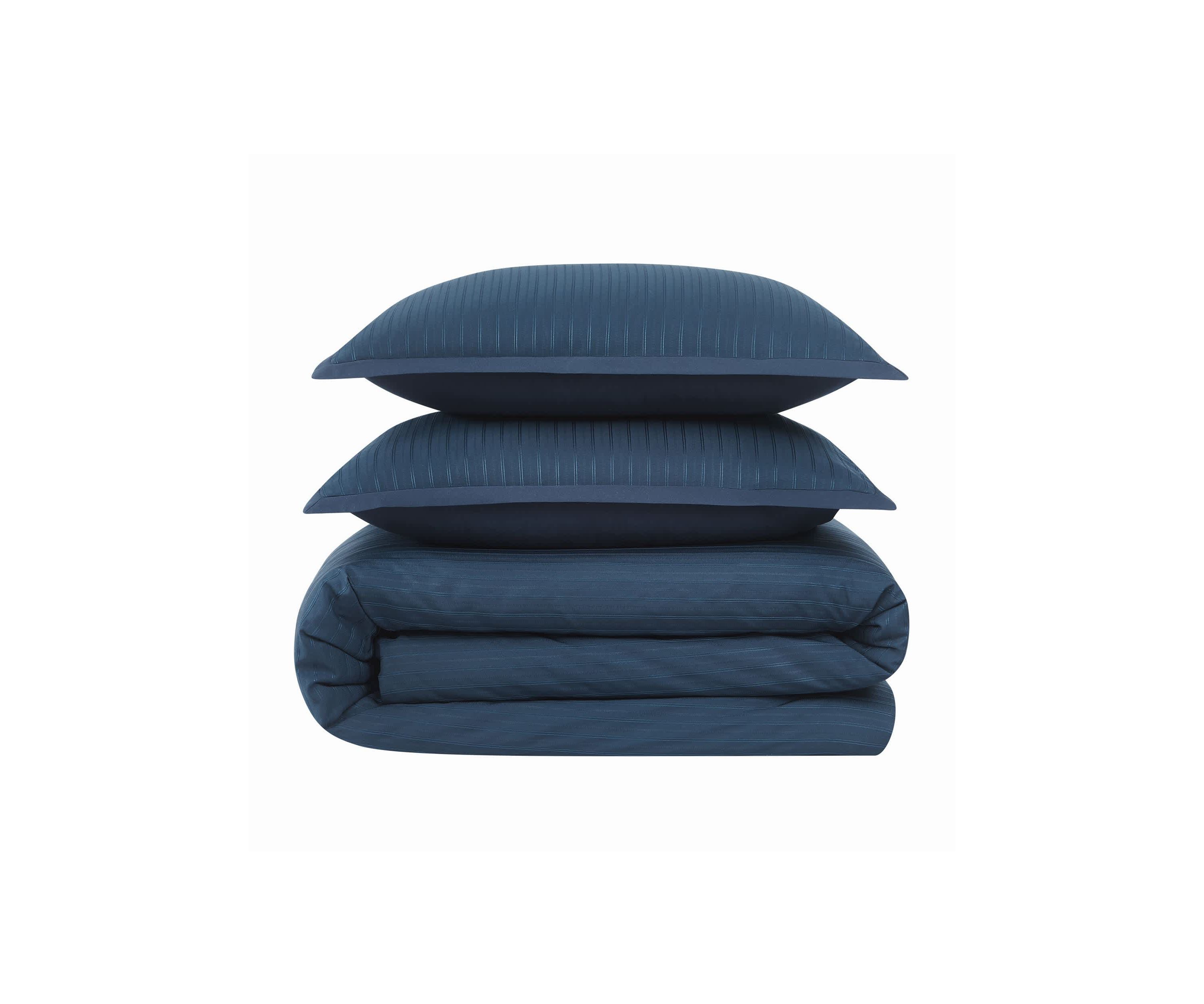 Royal Velvet Olivia Stripe Grey Full/Queen Comforter Set