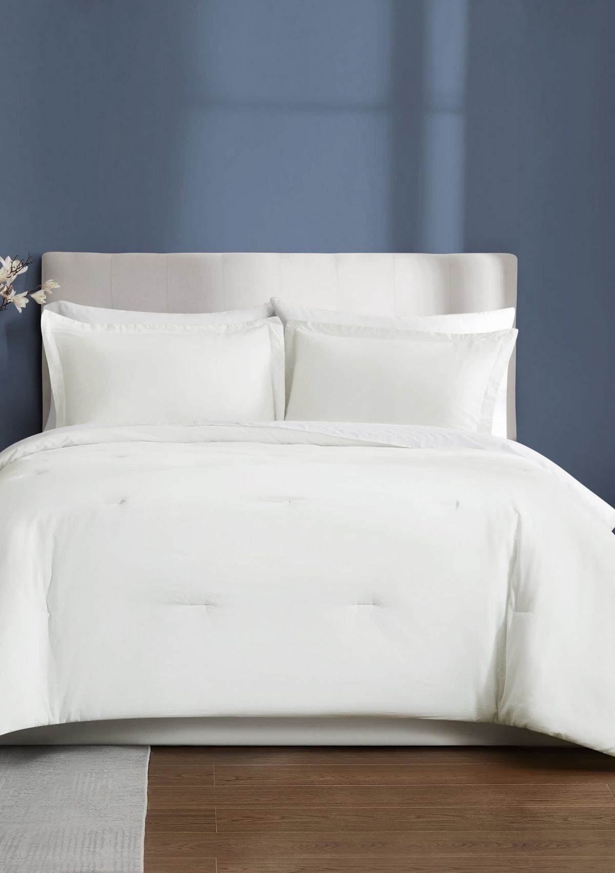 Brooklyn Loom Essential Cotton Natural Full/Queen 3 Piece Comforter Set