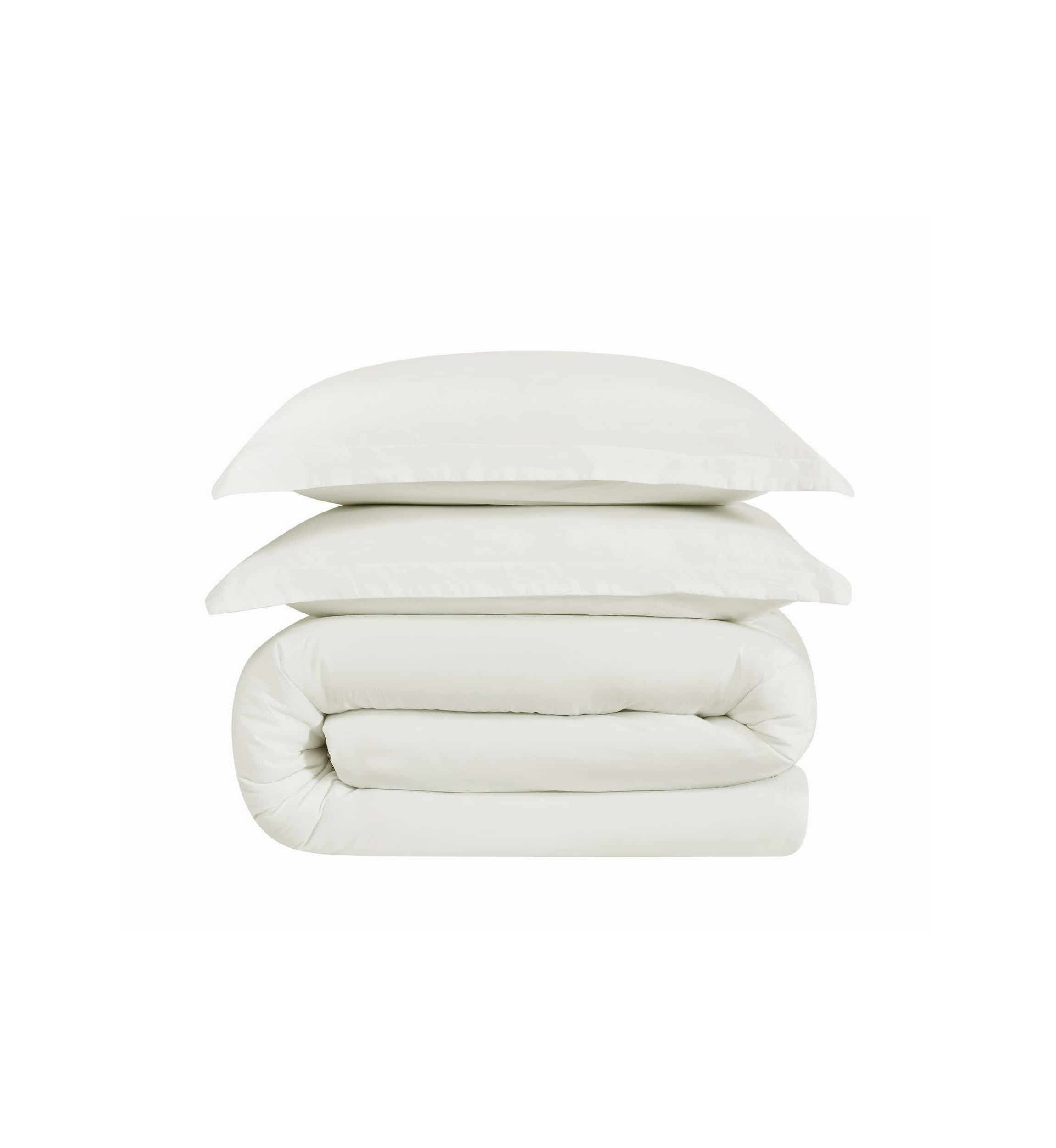Brooklyn Loom Essential Cotton Natural Full/Queen 3 Piece Comforter Set