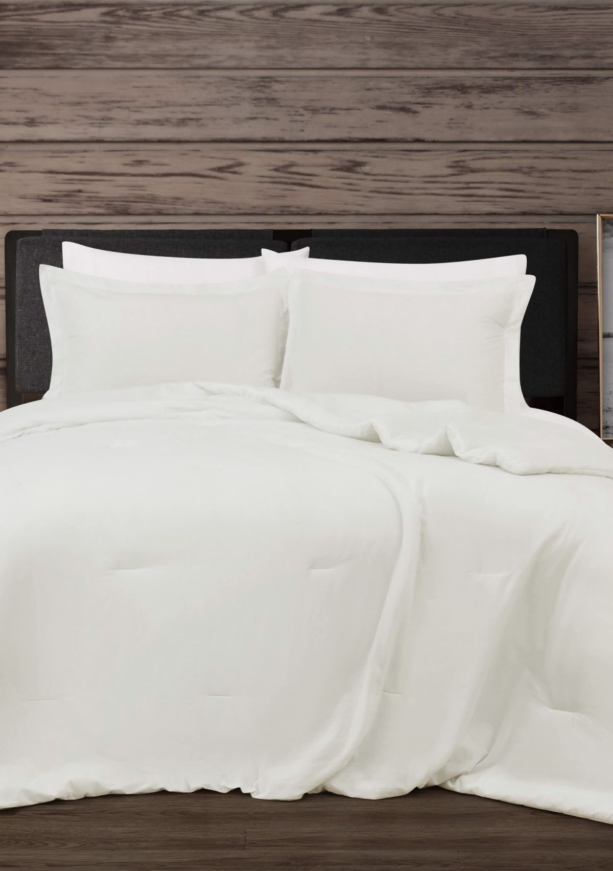 Frye Vintage Washed Cotton Blue King 3 Piece Comforter Set