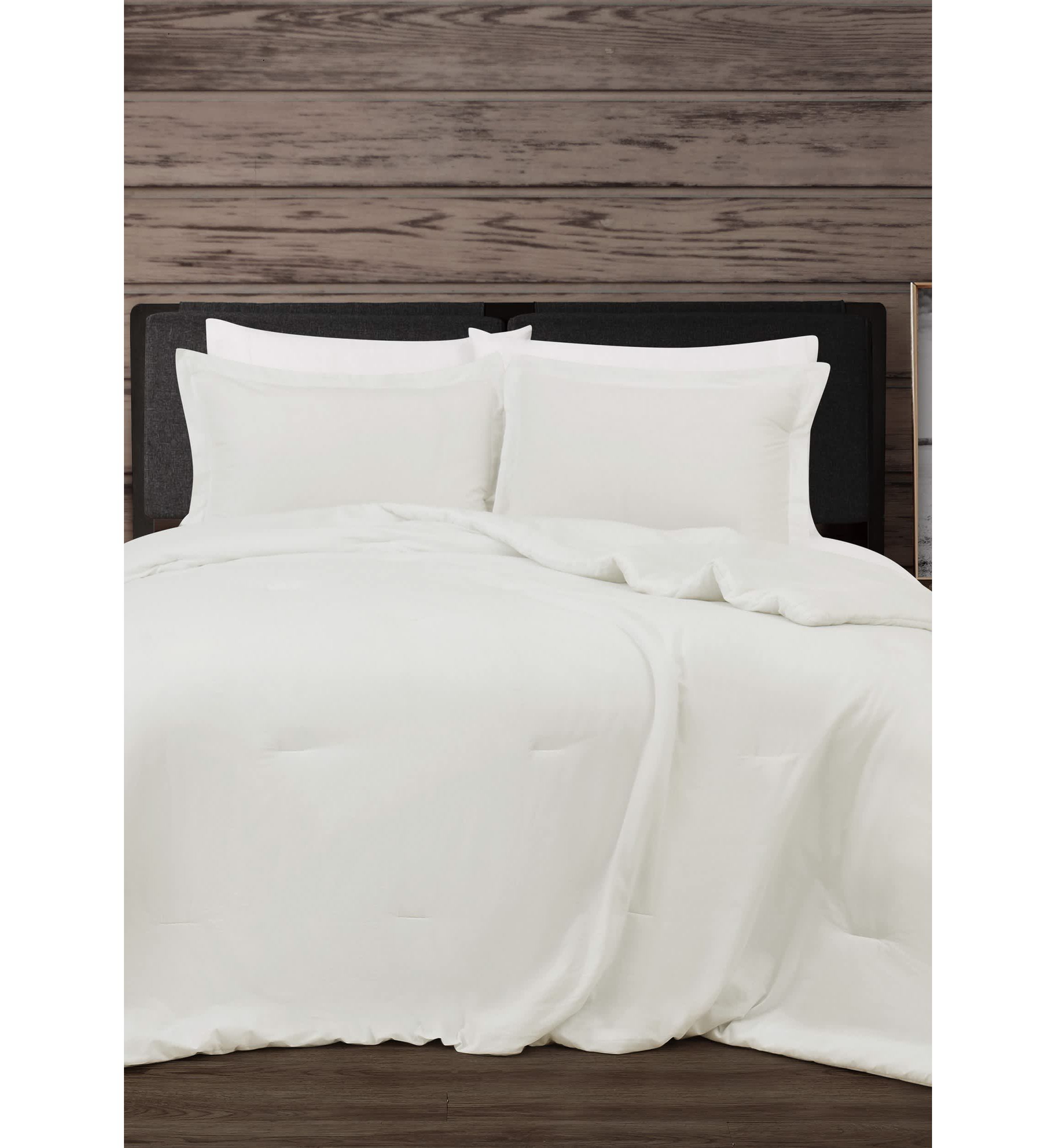 Frye Vintage Washed Cotton Blue King 3 Piece Comforter Set