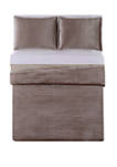 Crinkle Velvet Comforter Set