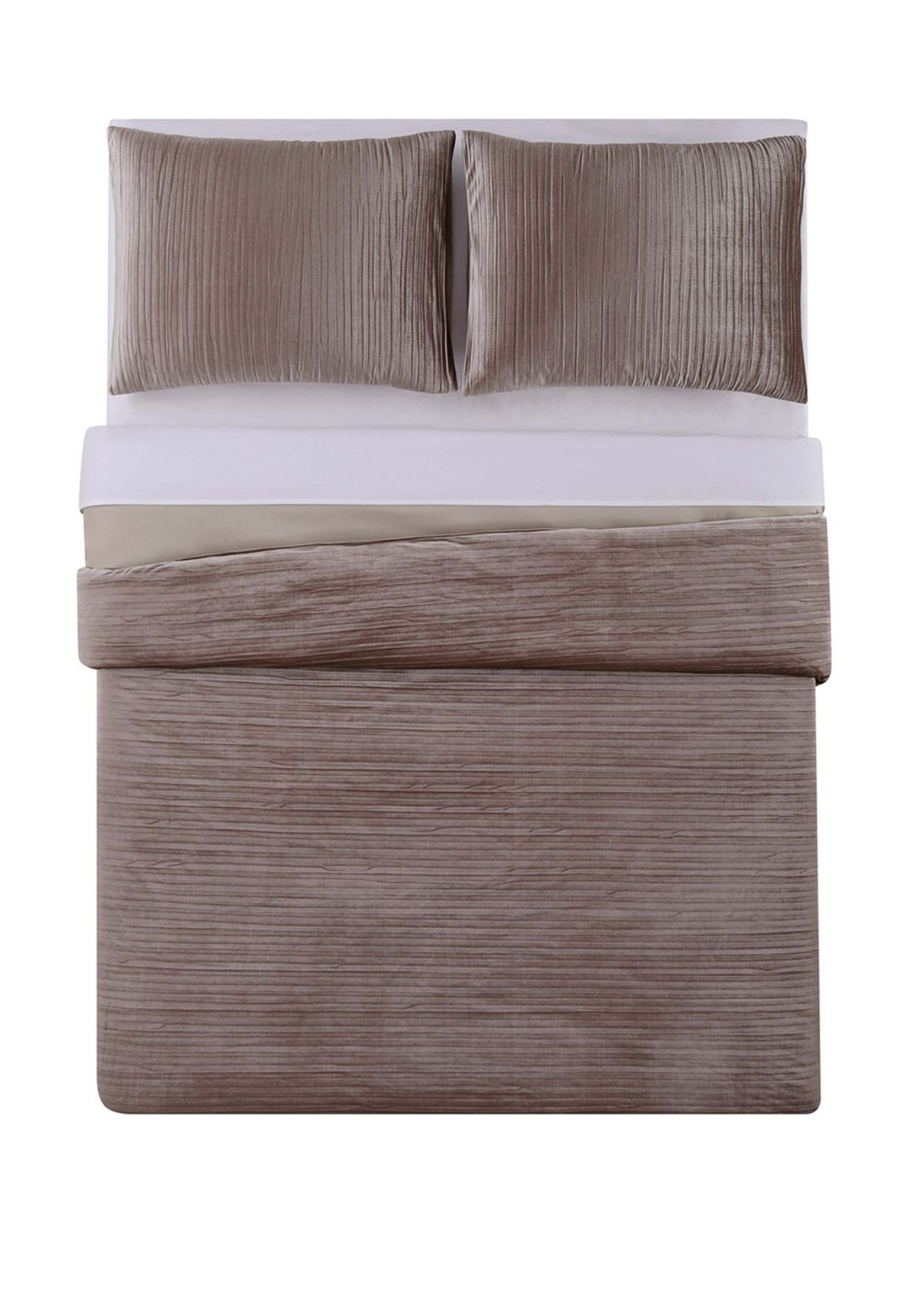 Crinkle Velvet Comforter Set
