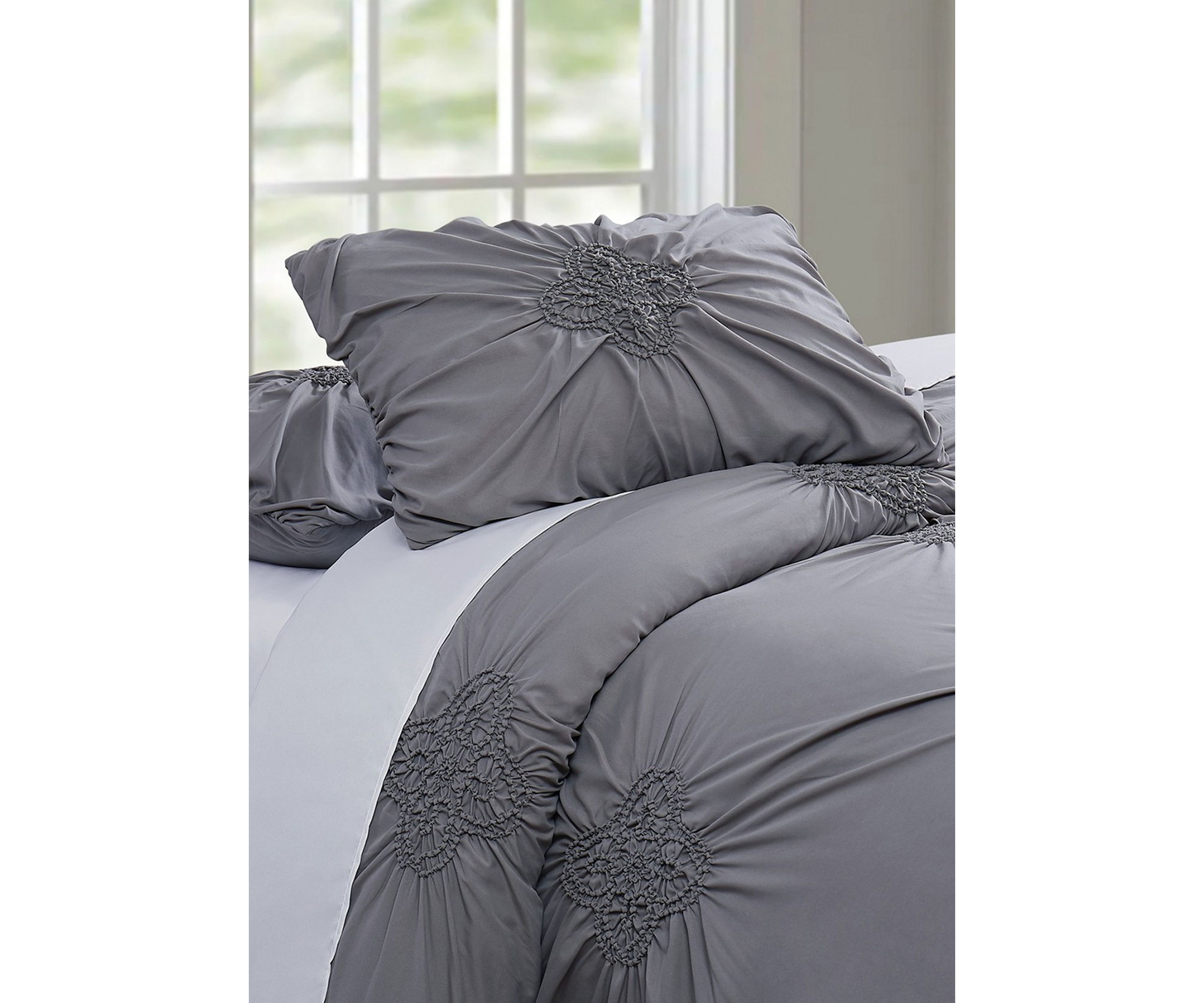 Georgia Rouched Comforter Set