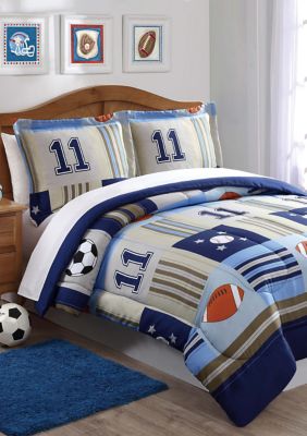 My World Denim And Khaki Comforter Set Belk