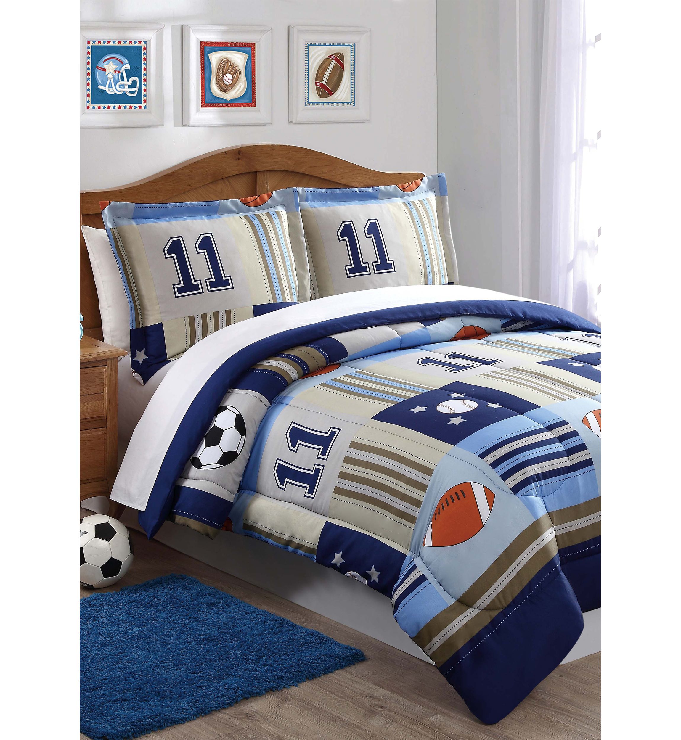 Denim and Khaki Comforter Set