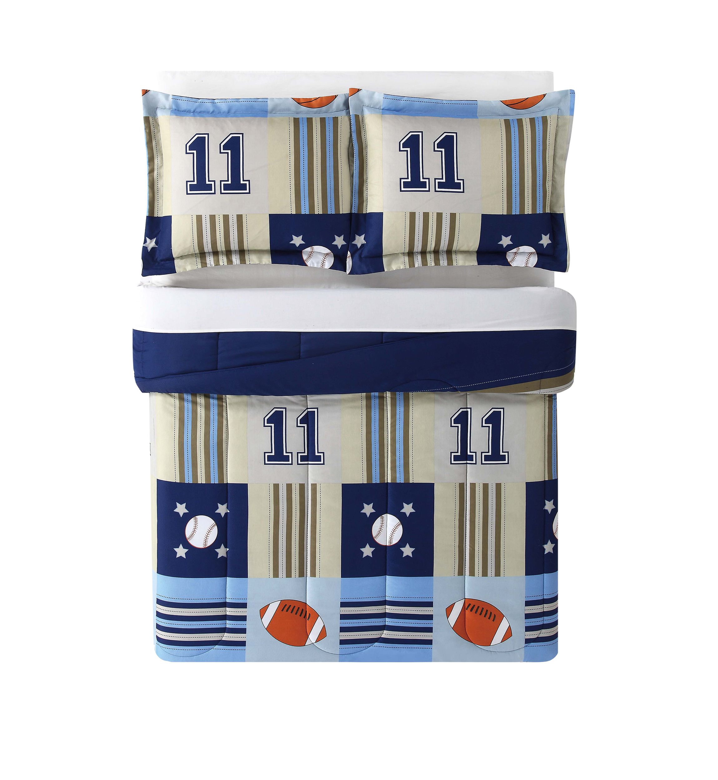 Denim and Khaki Comforter Set