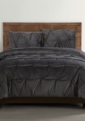 Truly Soft Pleated Velvet Comforter Set Belk