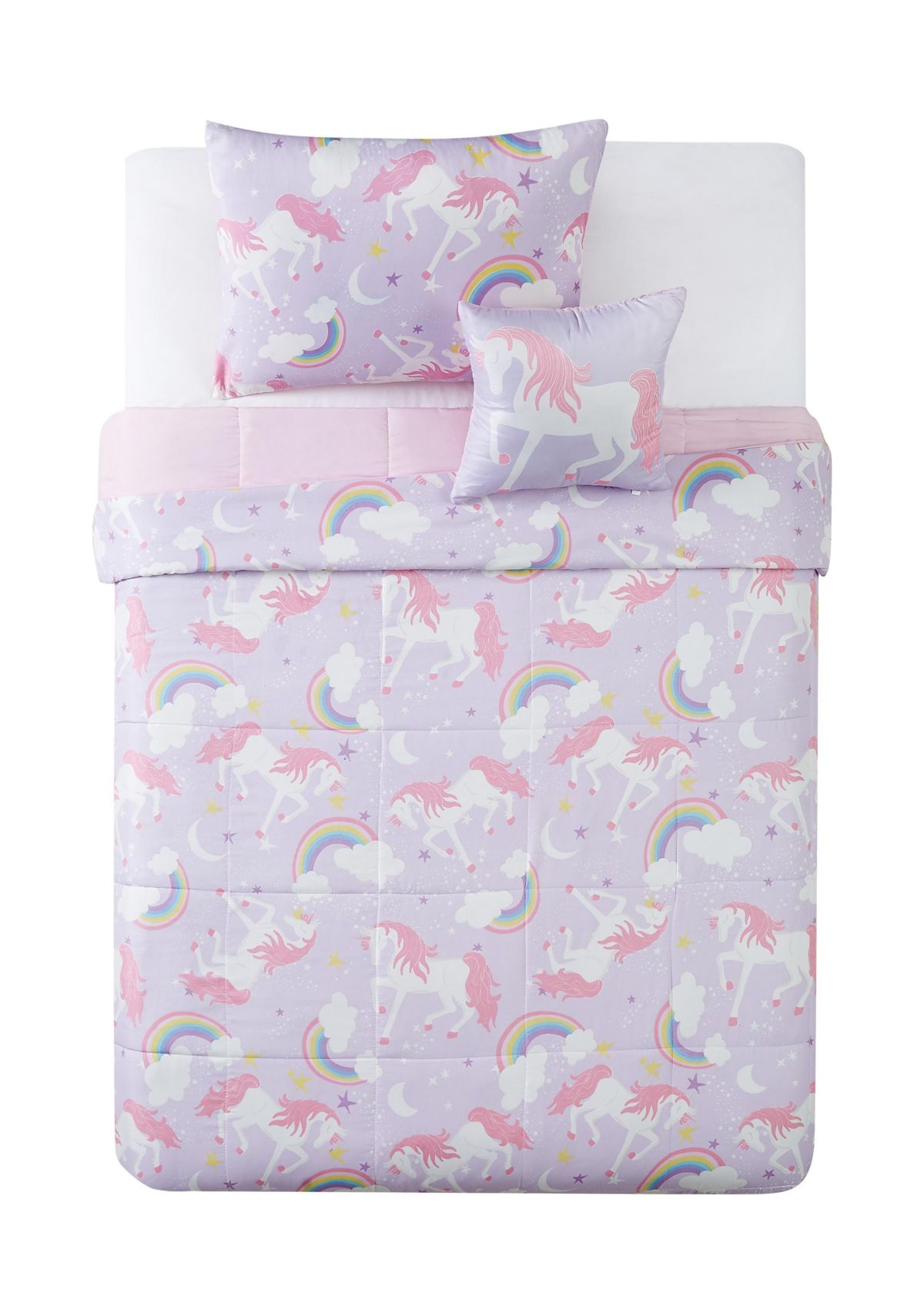 Rainbow Unicorn Comforter Set