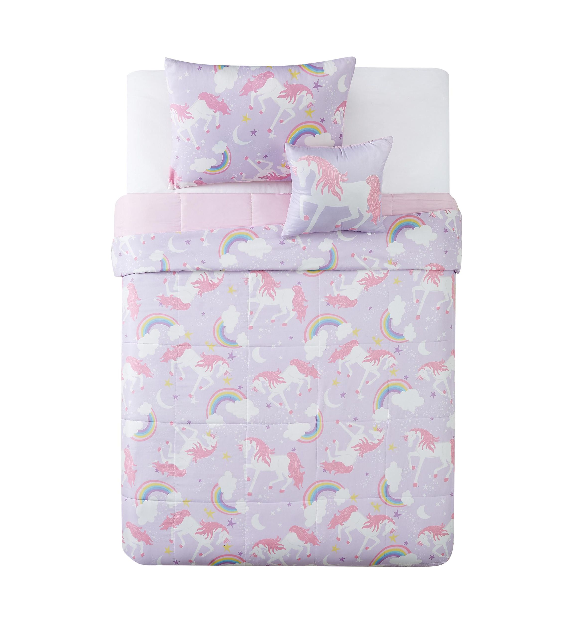 Rainbow Unicorn Comforter Set