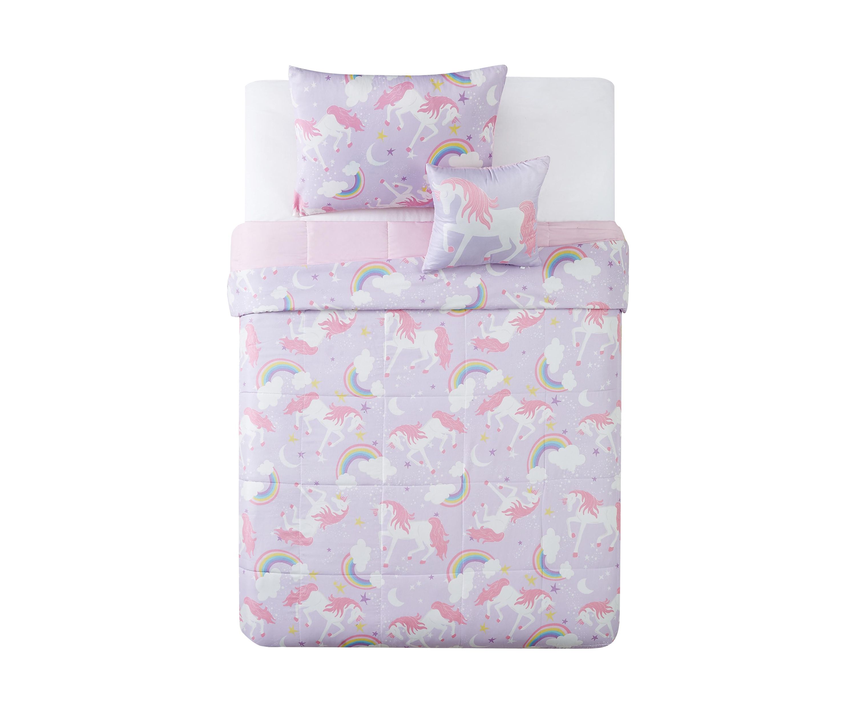 Rainbow Unicorn Comforter Set