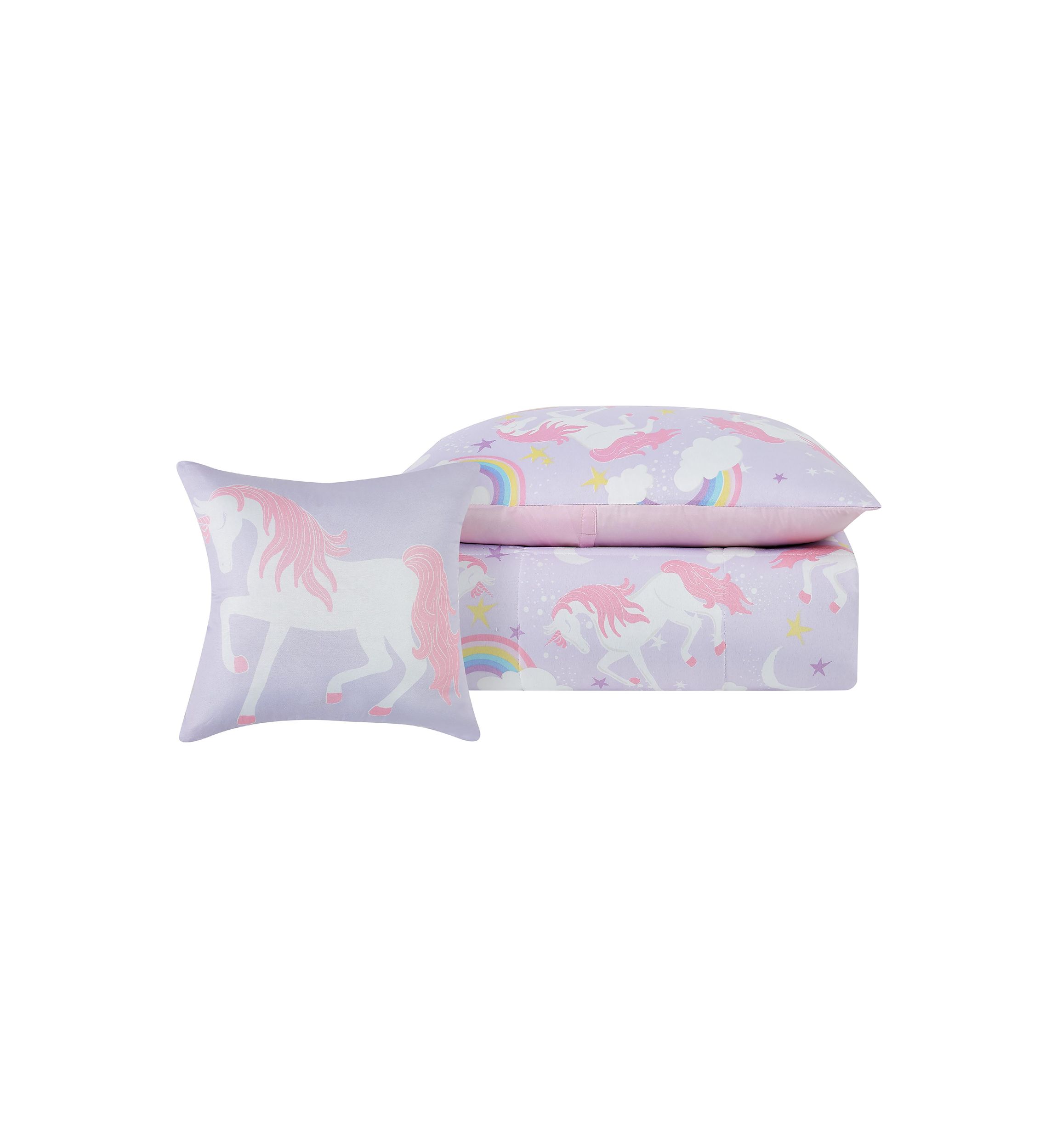 Rainbow Unicorn Comforter Set