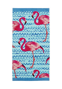 Super Lightweight Aloha Flamingo Beach Towel 