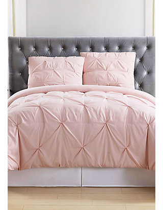 Blush Full/Queen Details about   Truly Soft Everyday Pleated Comforter Set 