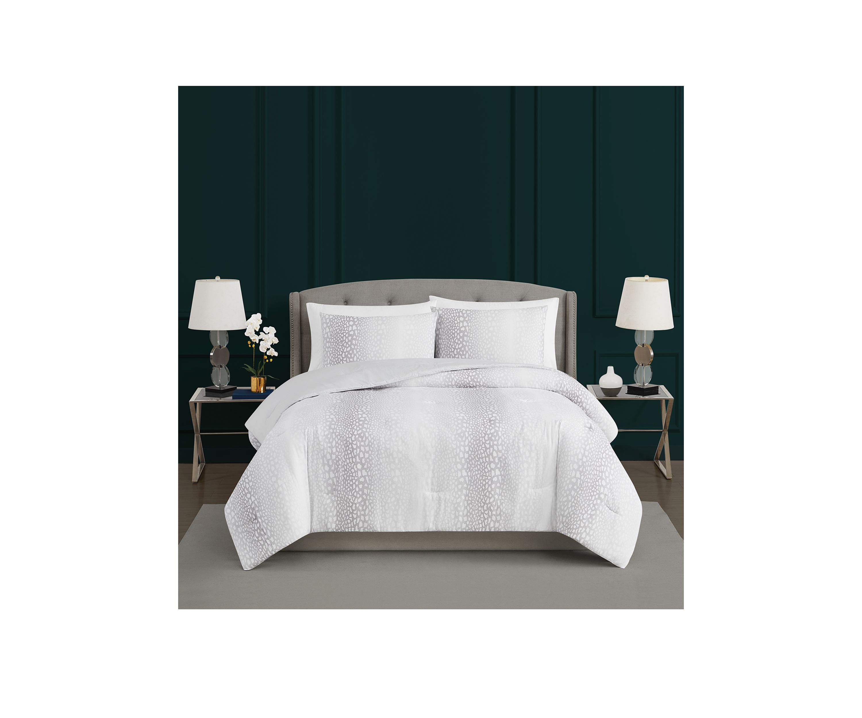 Gray Animal Comforter Set