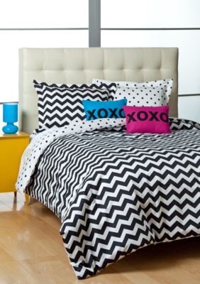 Seventeen® Chevron Dreams Black/White Full/Queen Comforter ...